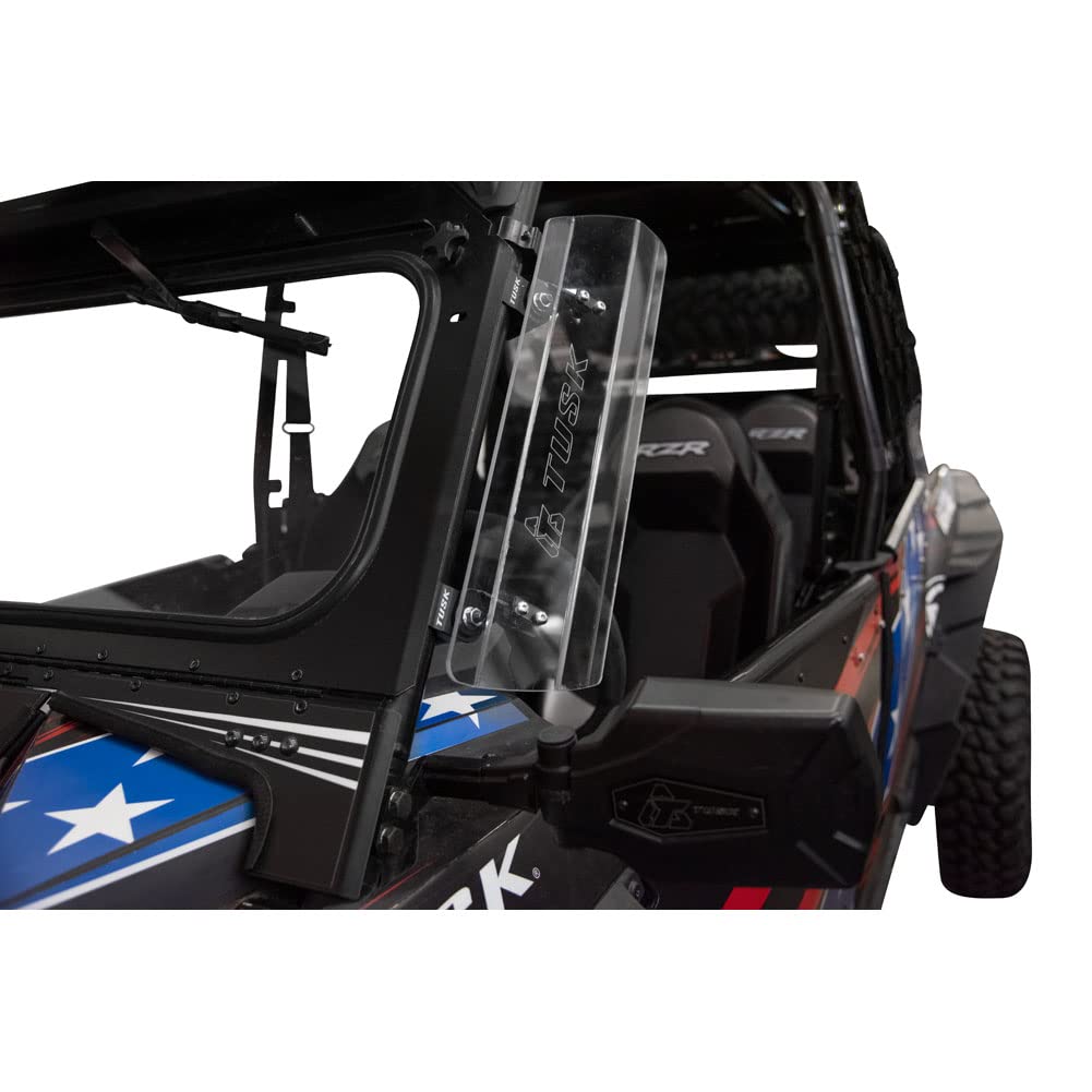 Polaris RZR XP Turbo EPS 2016-2021 Tusk Wing Vent Kit - 20 Inch Wing with 1.75 Inch Roll Cage Clamps for Enhanced Airflow & Cooling - Perfect for Off-Roading, Dune Racing & Trail Adventures
