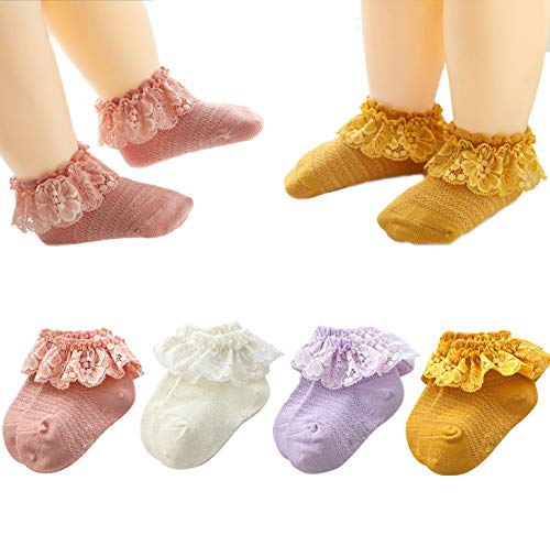 Purple/White/Pink/Yellow-4pack