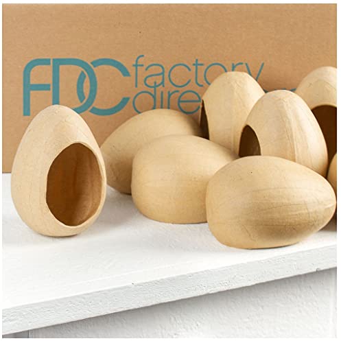 Fillable Paper Mache Eggs 12pcs