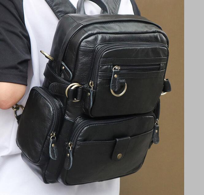 Stylish Large Black Leather Backpack Purse for Women - Durable & Water-Resistant - Perfect for Work, Travel & Everyday Use