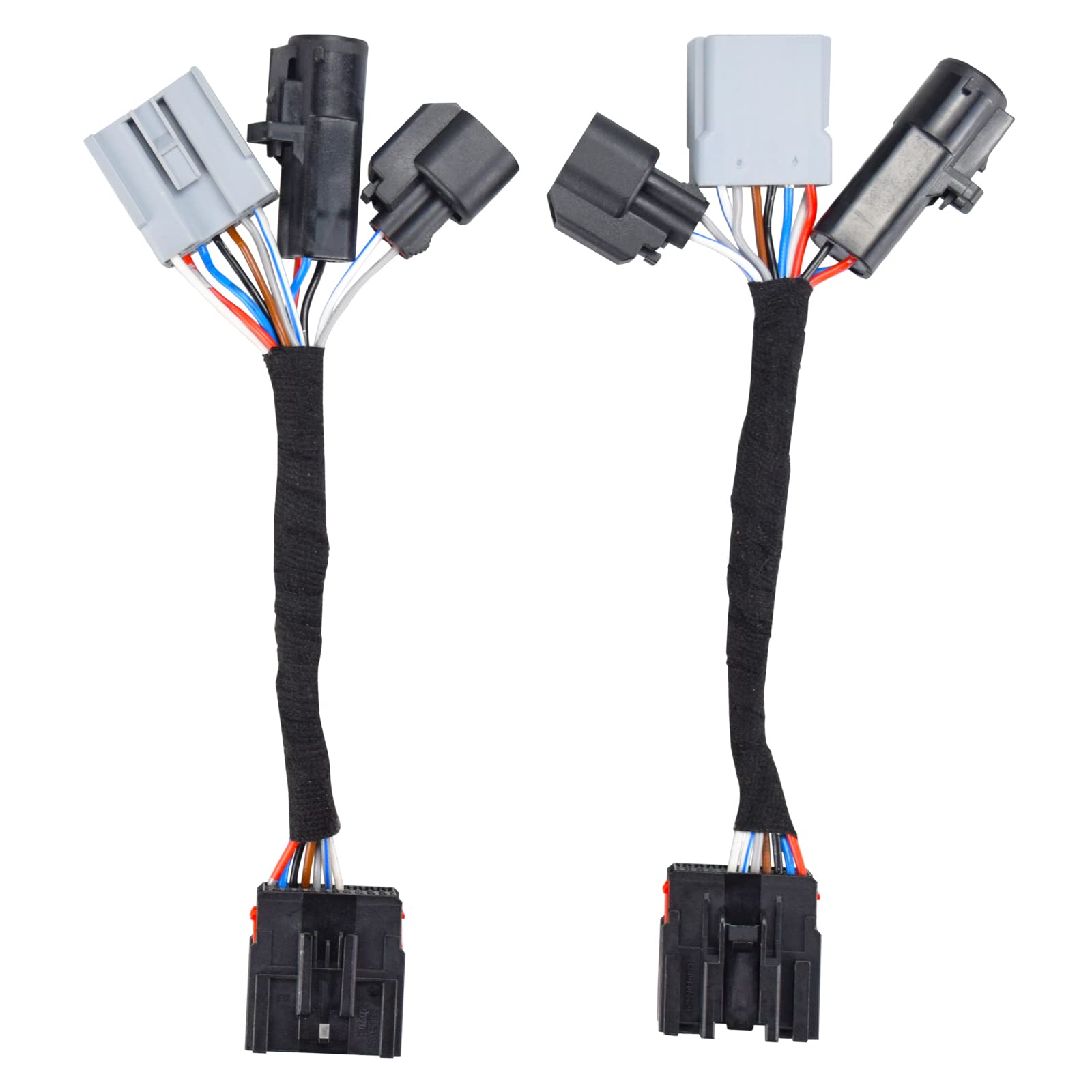 2-Piece Tow Mirror Adapter Kit for Ford F250 F350 F450 F550 Super Duty Trucks (1999-2007) - Mirror Conversion Harness & Wiring Connector - Perfect for Towing & Off-Road Upgrades