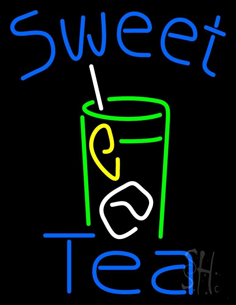 Sweet Tea LED Neon Sign 19x15 Inches - Black Square Cut Acrylic Backing with Dimmer - Bright Premium Indoor Neon Light for Restaurants, Bars, Cafes & Home Decor - Perfect for Window Displays, Wall Art & Wedding Backdrops