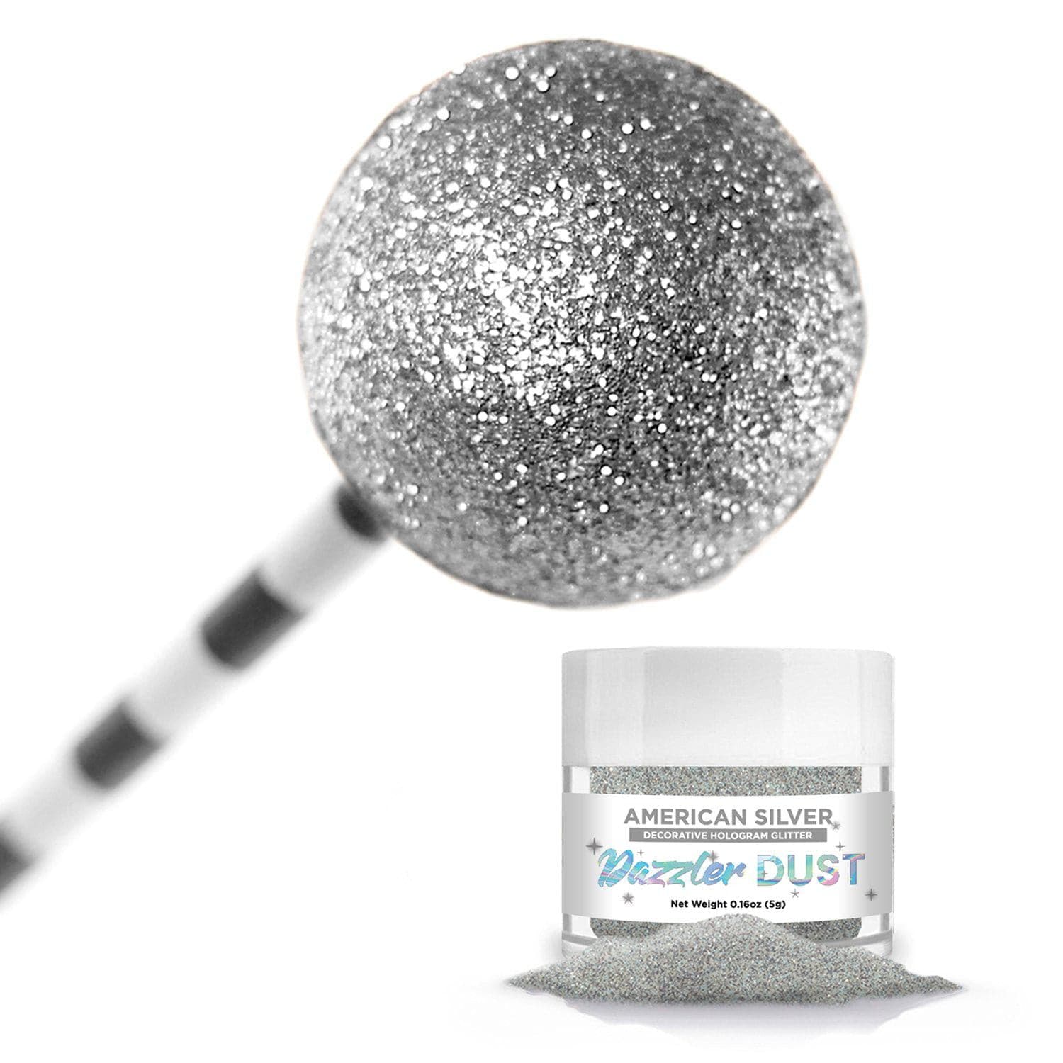 Christmas Candy Cane Dazzler Dust Combo Pack - 4 Piece Set for Holiday Baking, Party Decorations & Festive Treats