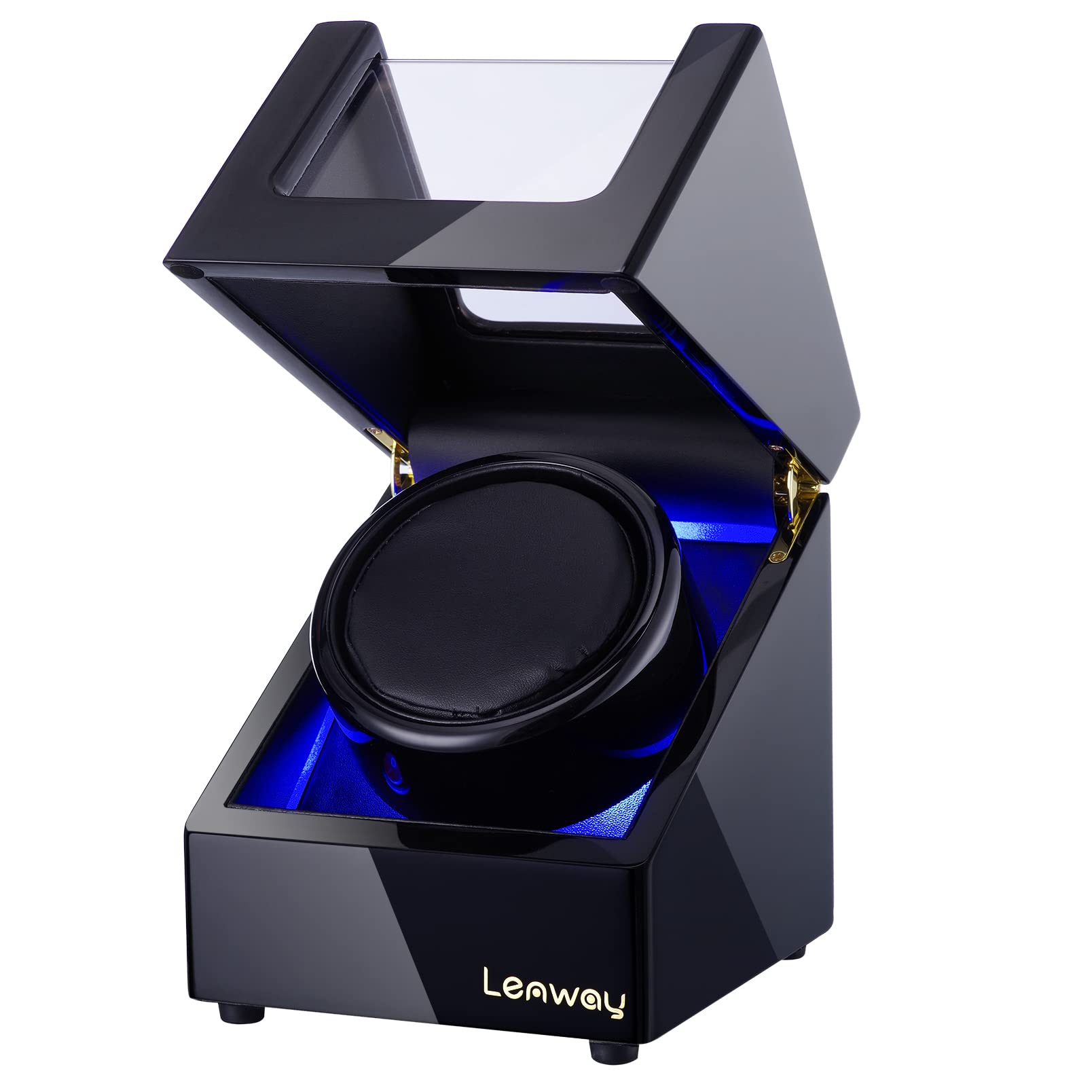 Super Quiet Automatic Watch Winder for Men & Women - Single Watch Rotator with LED Display | Perfect for Rolex, Omega & Luxury Watch Storage | Home, Office & Travel Use