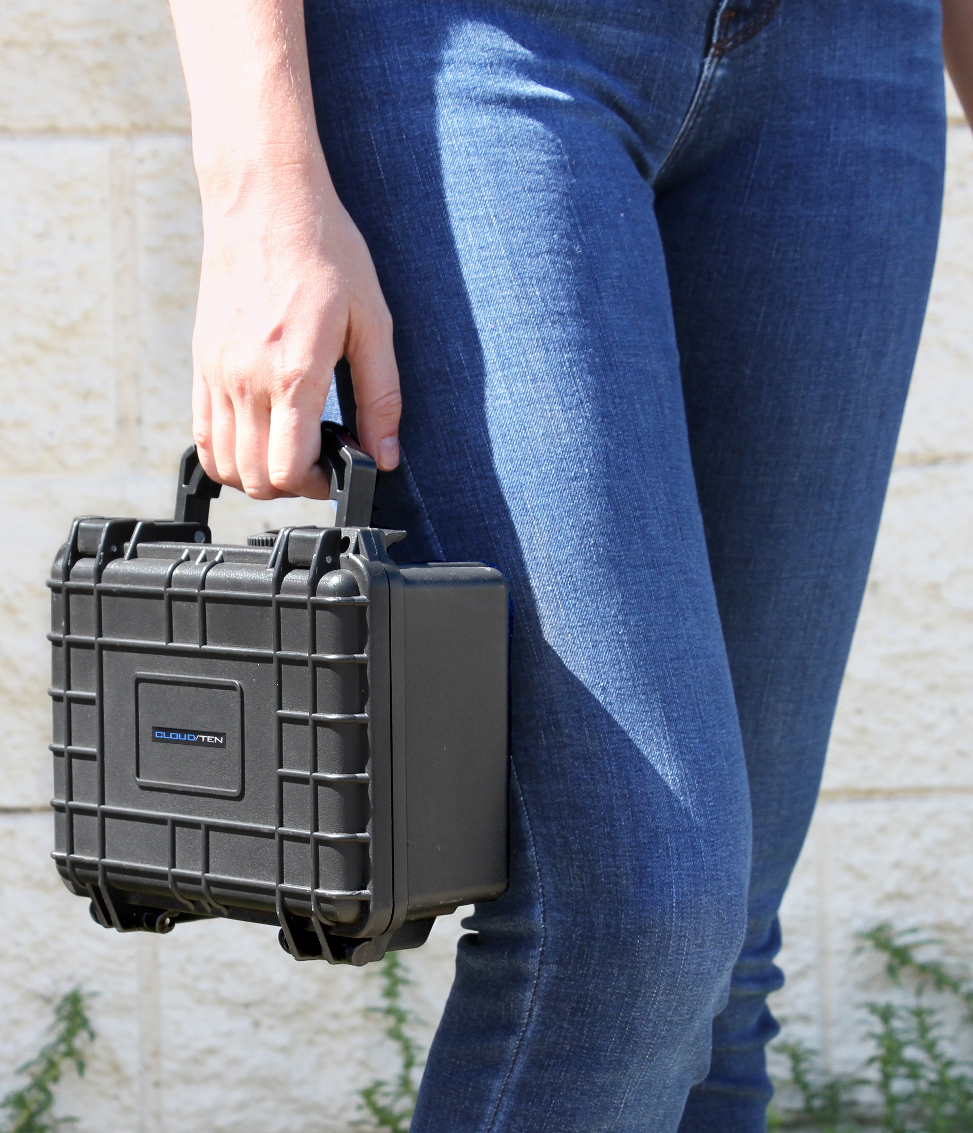 CASEMATIX 8 Waterproof Hard Travel Case with Padlock Rings & Customizable Foam - Fits Accessories up to 6 x 3.5 x 2.75 Inches - Perfect for Camera Gear, Electronics & Travel Essentials