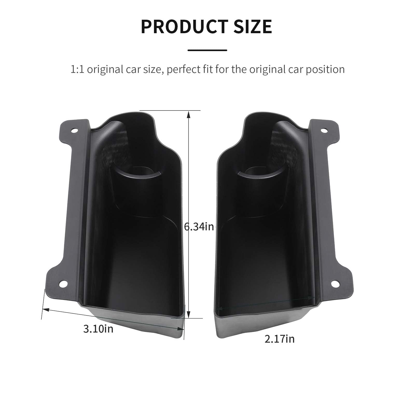 JL Trunk Storage Box Organizer - 2PCS Rear Cargo Side Box Storage Trays for 2018-2023 Jeep Wrangler JL/JLU 4-Door - Wheel Well Storage Bins for Camping Gear, Tools & Road Trip Essentials