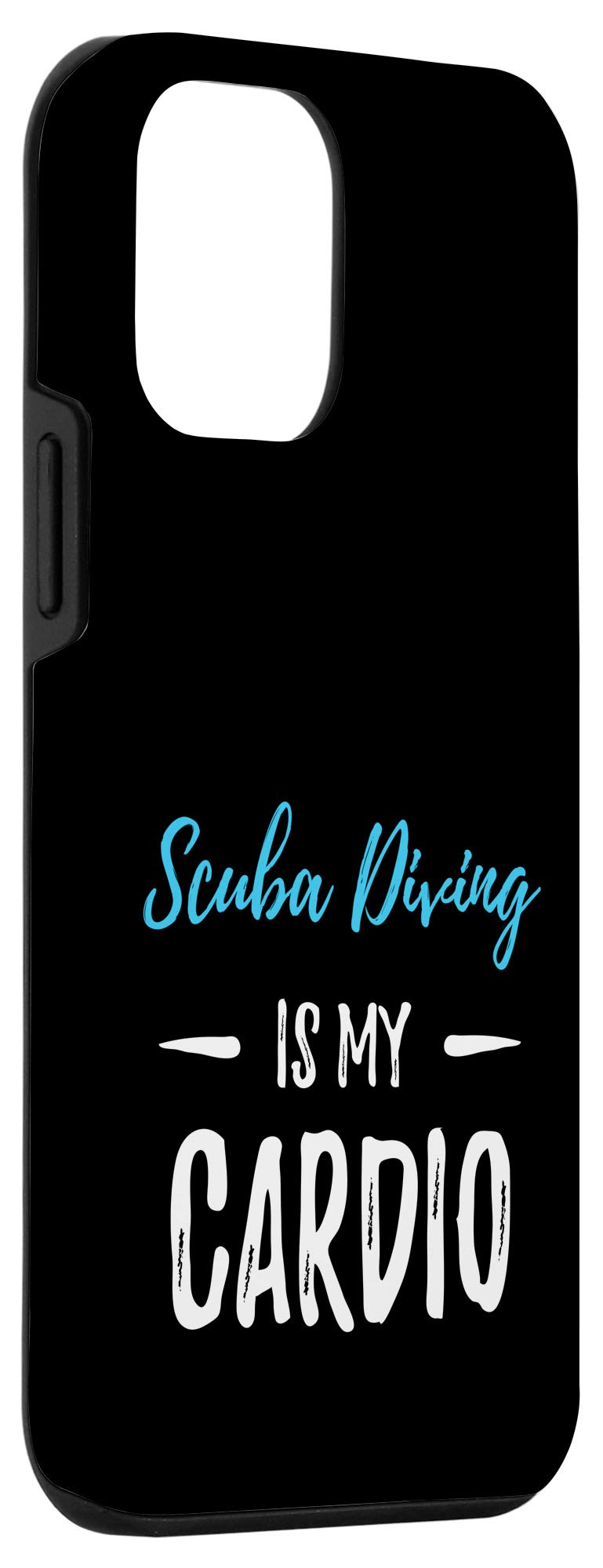 Funny iPhone 12 Mini Scuba Diving Is My Cardio Phone Case - Waterproof Protective Cover for Swimming, Beach & Outdoor Activities