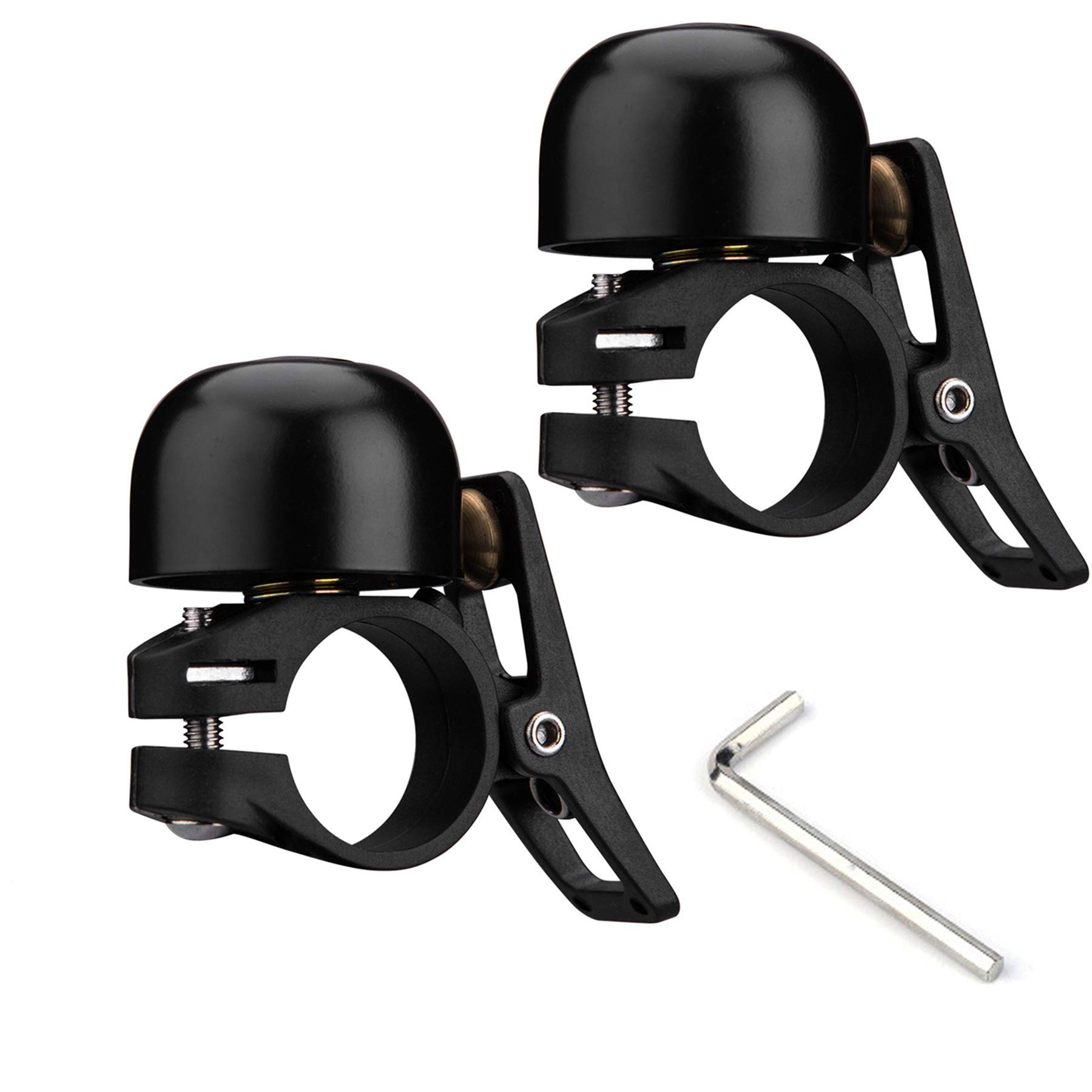 Newlight66 Classic Copper Alloy Bicycle Bell - Loud Mountain Bike Bell for Adults & Kids - Durable Road Cycling Accessory (2-Pack) - Perfect for Commuting, Trail Riding & Urban Cycling Safety