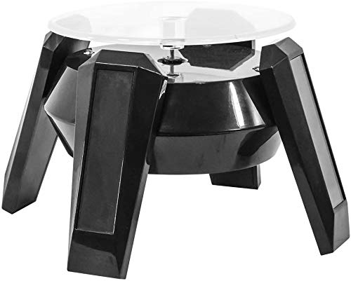 2 Pack Solar Powered Rotating Spinning Action Figure Display Stand - Perfect for Collectible Showcase, Desk Decor, and Gift Ideas