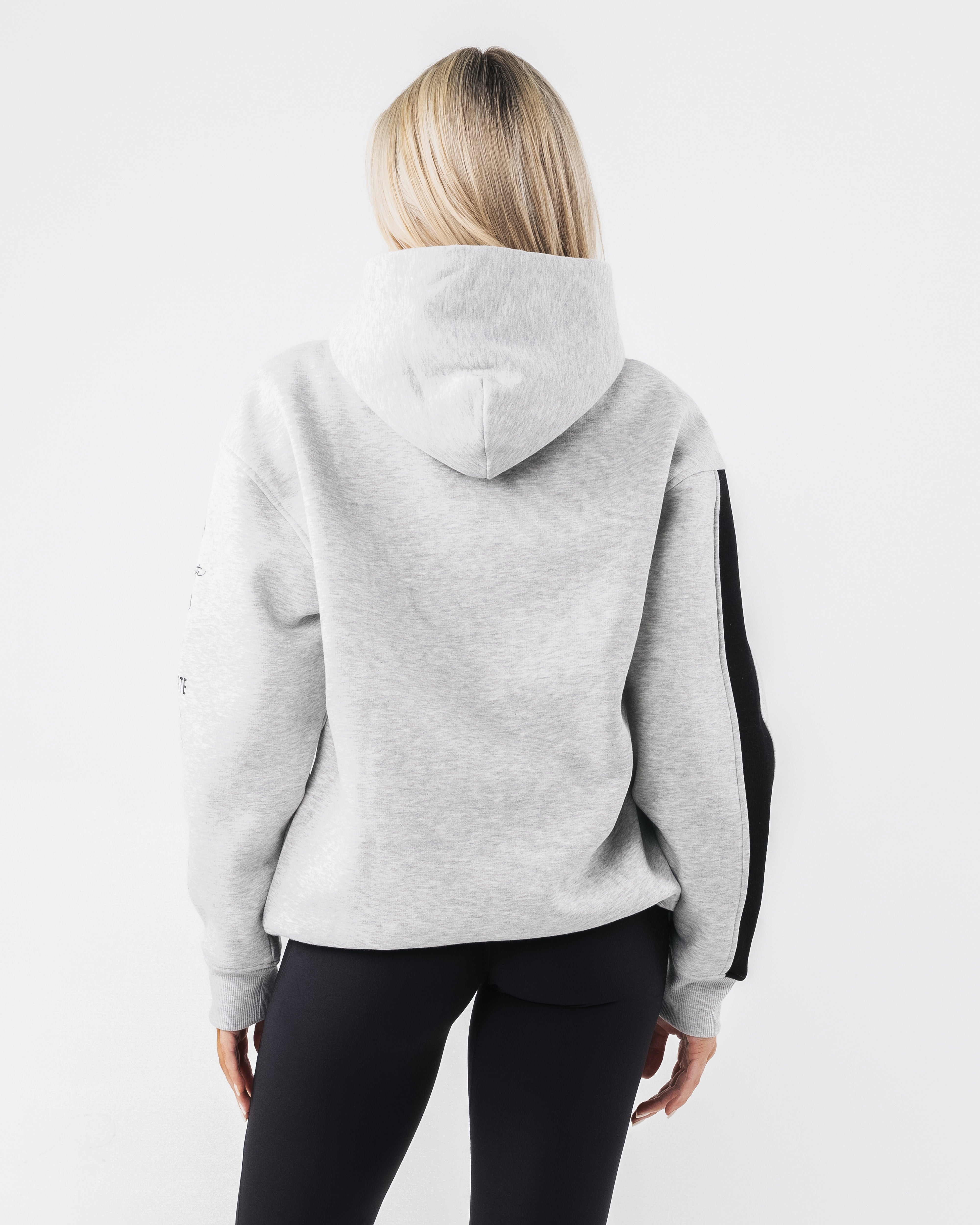 Core Stripe Hoodie for Men & Women - Soft Heather Grey Pullover Sweatshirt | Casual Streetwear, Loungewear, and Outdoor Activities