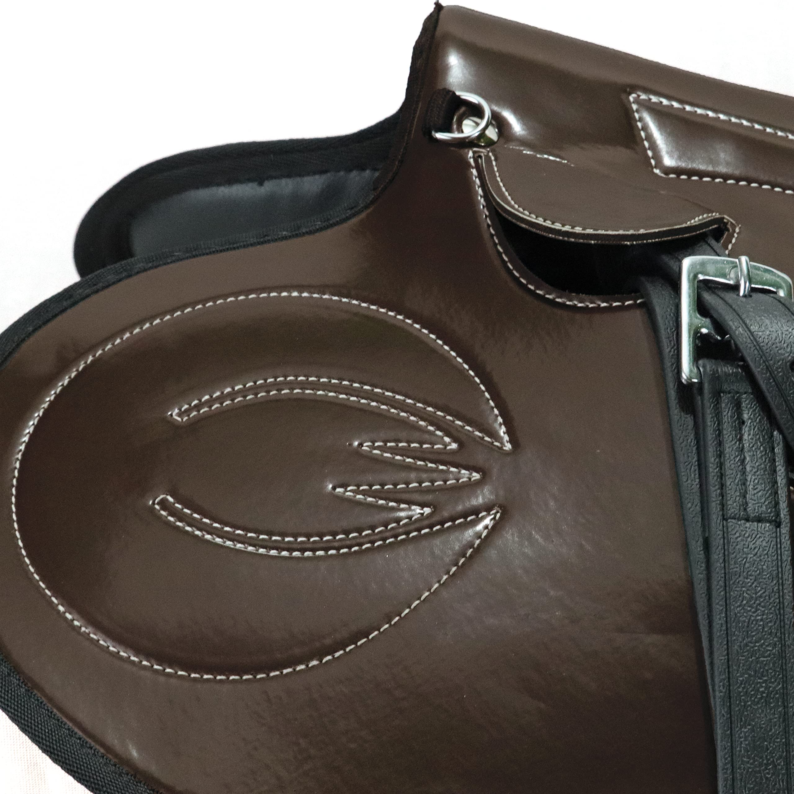 Premium Handmade Synthetic Exercise & Racing Horse Saddles - Comfort Fit, Sizes 14