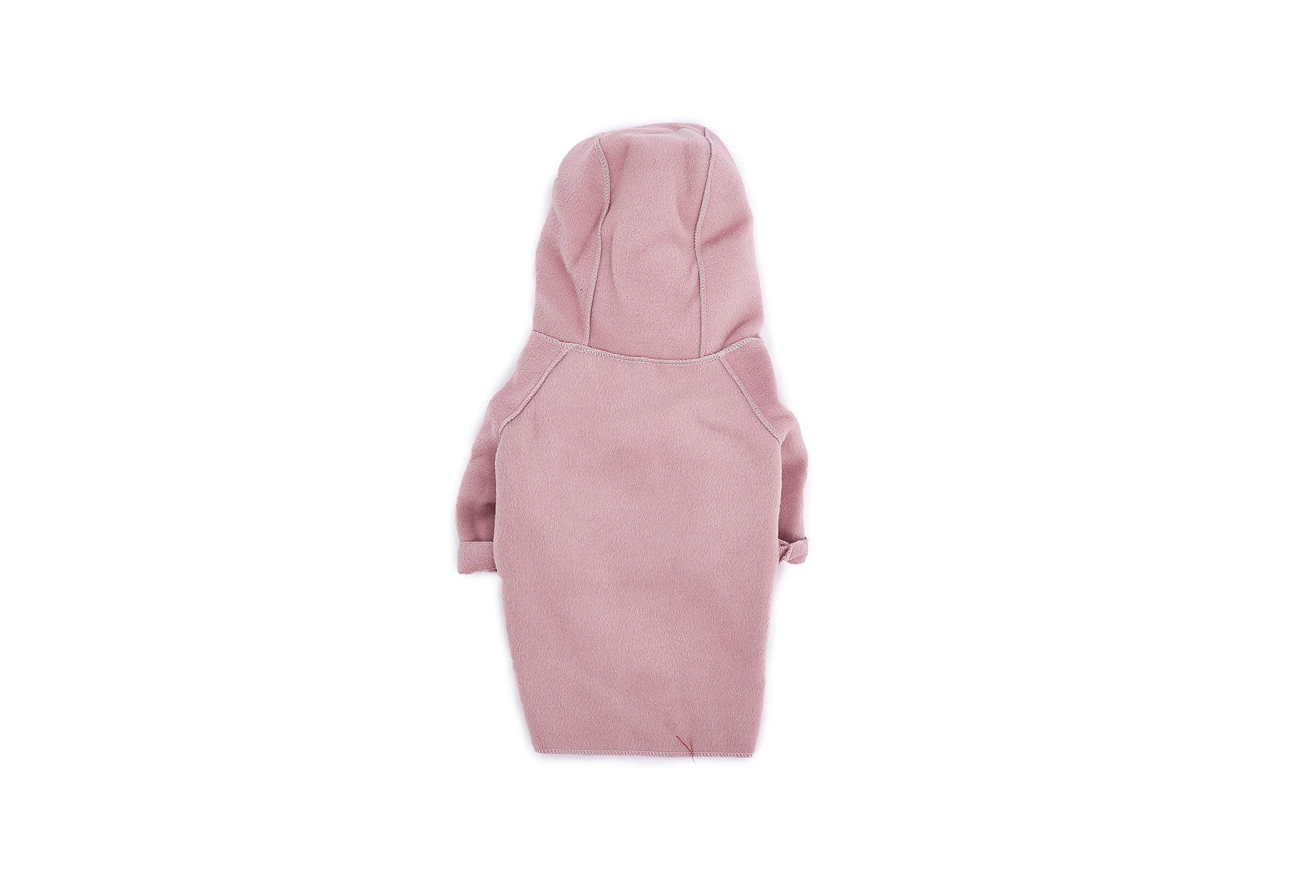 Small Dog Winter Coat - Warm Hooded Jacket & Snowsuit for Small to Medium Dogs | Windproof Puppy Apparel for Cold Weather - Pink Size Small | Perfect for Outdoor Walks & Winter Adventures