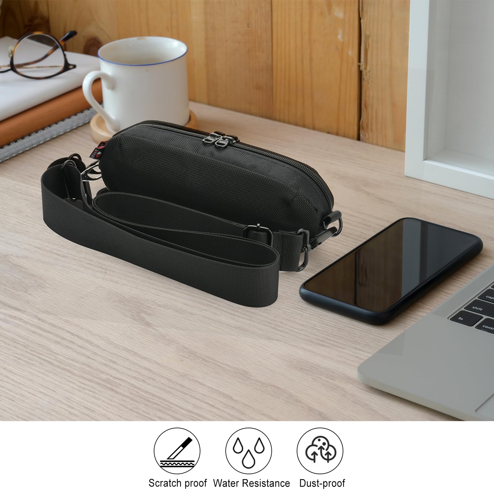 Beats Pill 2024 Speaker Travel Carrying Case - Mesh Storage Bag with Adjustable Shoulder Strap | Portable Protective Cover for Beats Pill Speaker | Perfect for Travel, Gym, Outdoor Adventures & Daily Commute