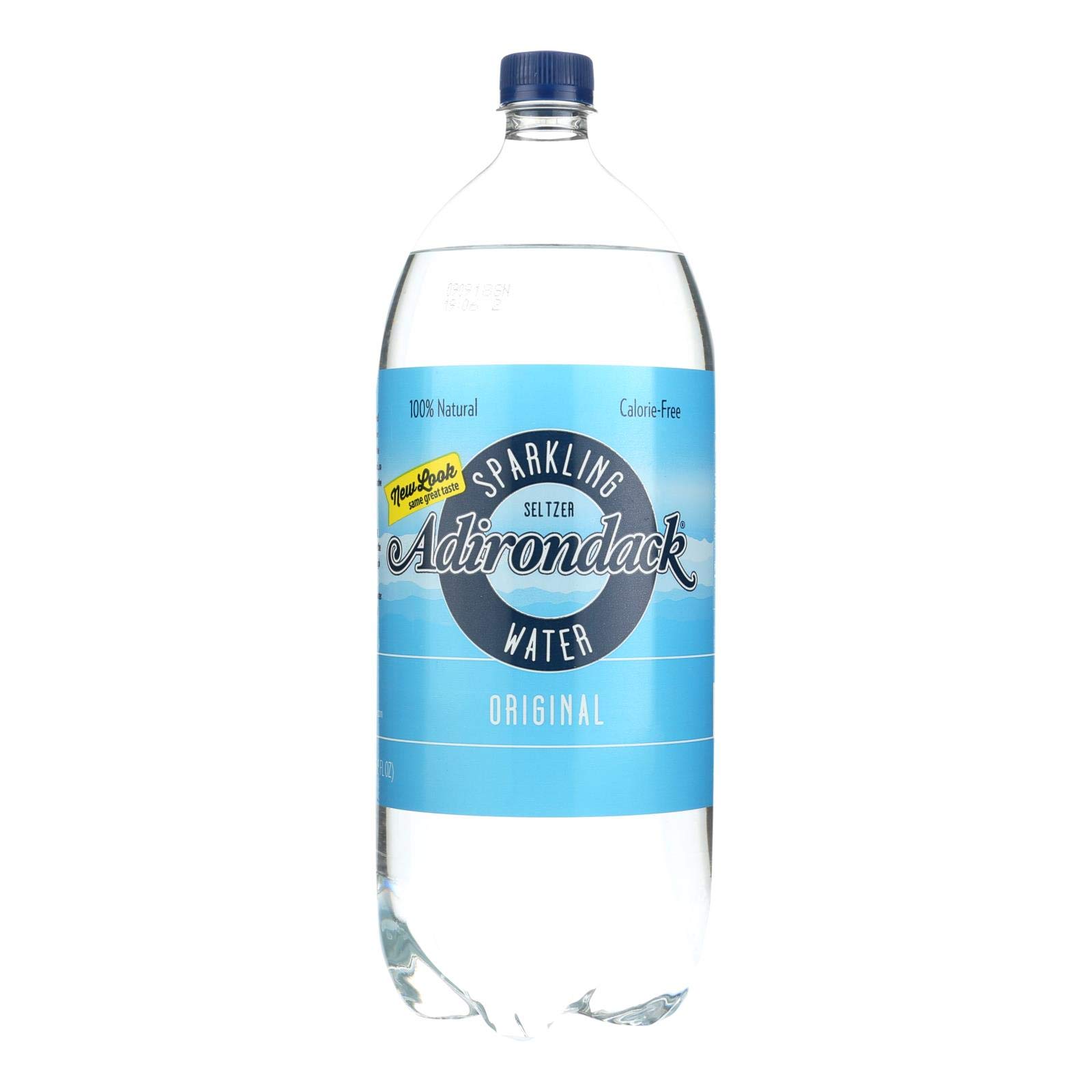 ADIRONDACK BEVERAGES Sparkling Water Seltzer, 67.6 Fl Oz (2 Liter) - Refreshing Zero Calorie Carbonated Drink for Hydration, Parties & Healthy Lifestyle