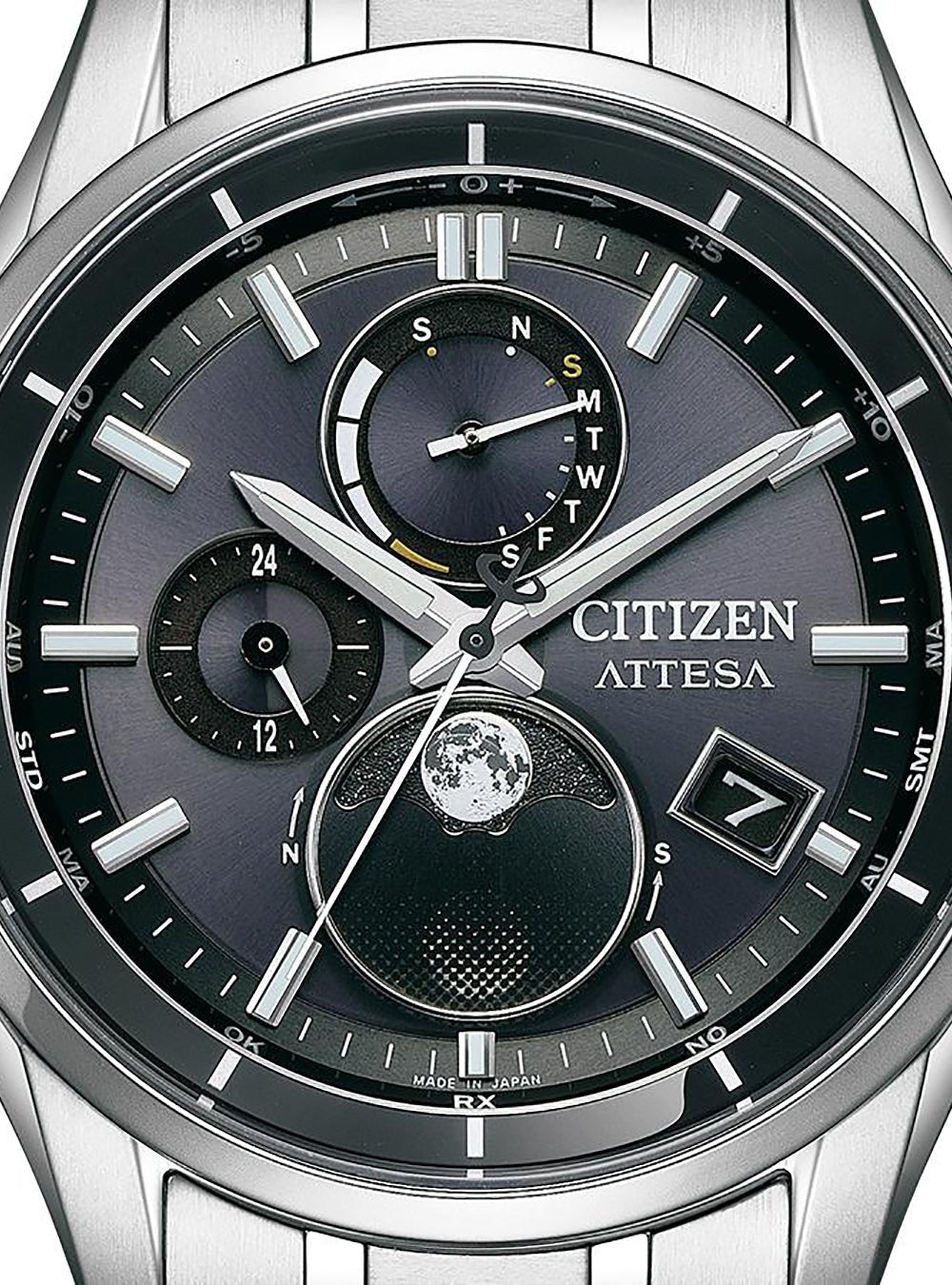 CITIZEN ATTESA BY1001-66E Men's Solar-Powered Watch - Japanese-Made JDM Chronograph for Business & Outdoor Activities