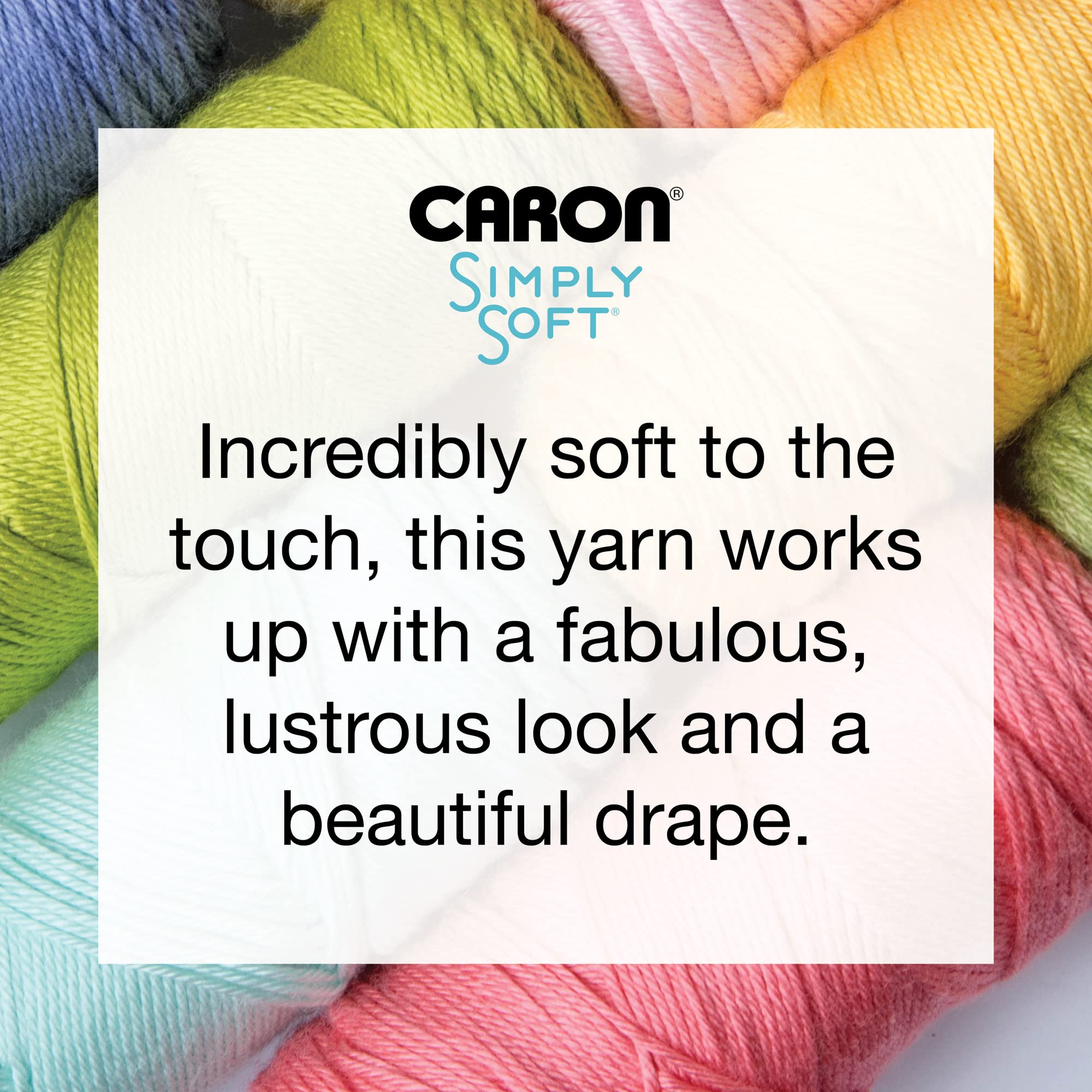 Caron Simply Soft Rose Garden Paints Yarn - 3 Pack (141g/5oz Each) - Premium Acrylic Worsted Weight Yarn (4 Medium) - 235 Yards per Skein - Perfect for Knitting, Crochet, Baby Blankets & Scarves - Soft & Vibrant Rose Garden Color Collection