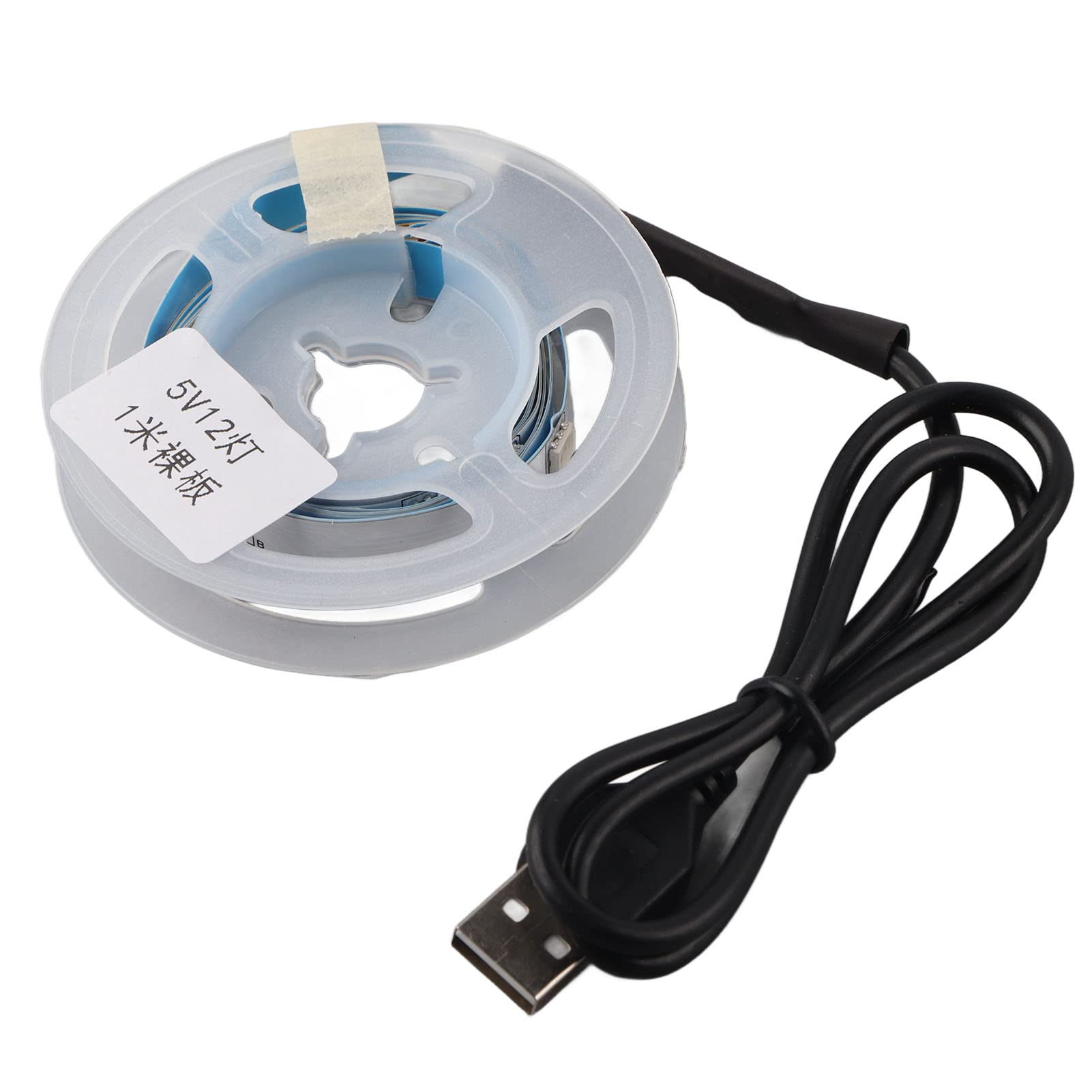 FTVOGUE RGB LED Light Strip with 5V USB Button Control - 1M Color Changing Light Strip Kit for Room Decor, Gaming Setup & Party Lighting