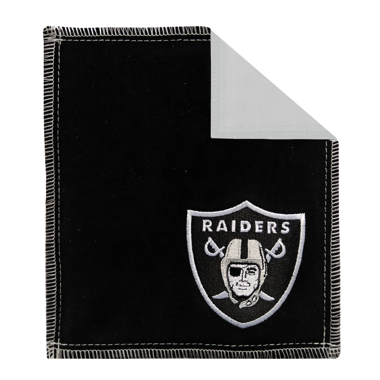 Las Vegas Raiders NFL Microfiber Shammy Pad - Super Absorbent Car & Sports Gear Cleaning Cloth for Fans - Perfect for Game Day, Tailgating & Vehicle Detailing