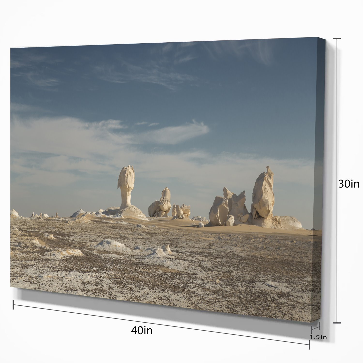 Egypt Desert Landscape Photography Canvas Art Print - Stunning Wall Decor for Living Room, Bedroom & Office