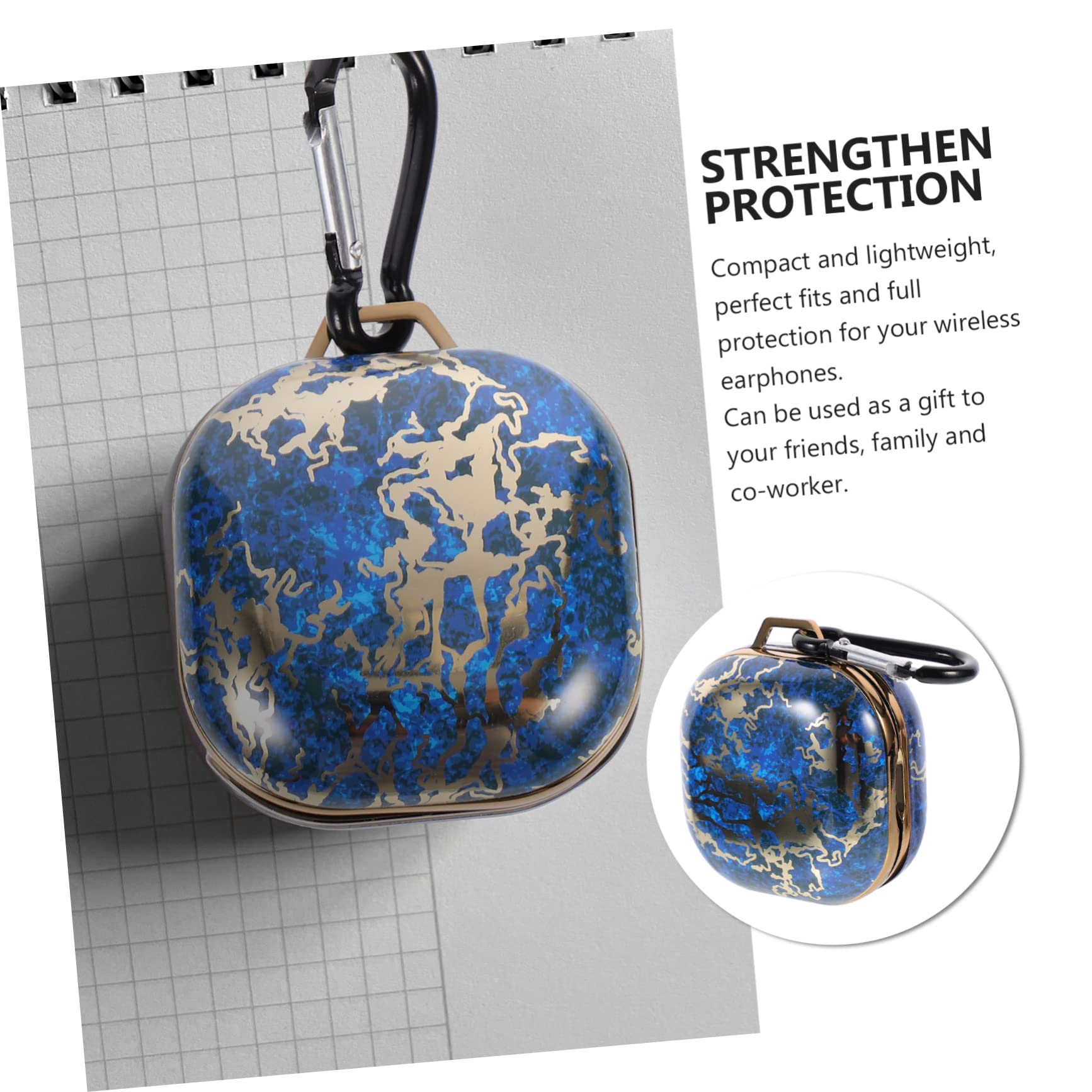OSALADI Premium Electroplated Headphone Case - Anti-Scratch Protective Cover with Creative Design - Perfect Gift for Music Lovers (Ideal for Travel, Gym & Daily Use)