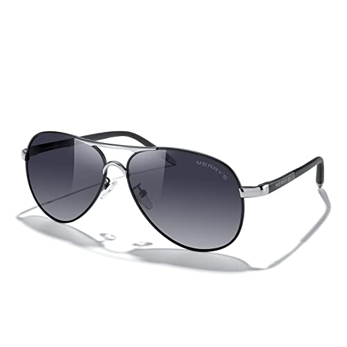 Black Frame/Silver Bridge/Gray Gradient Lens