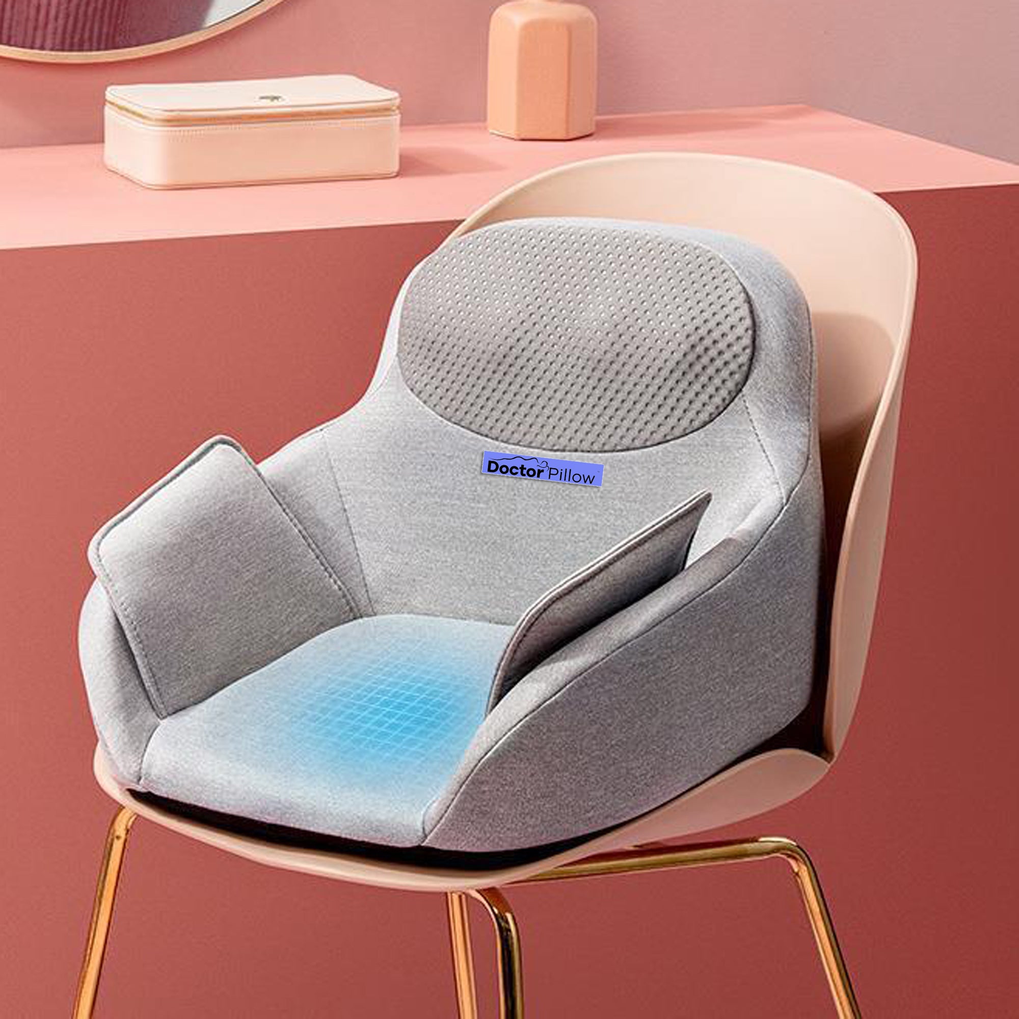 THERMA TEK HEATED MASSAGE CHAIR with Full Body Shiatsu - Electric Recliner for Home & Office Use - Perfect for Back Pain Relief & Relaxation