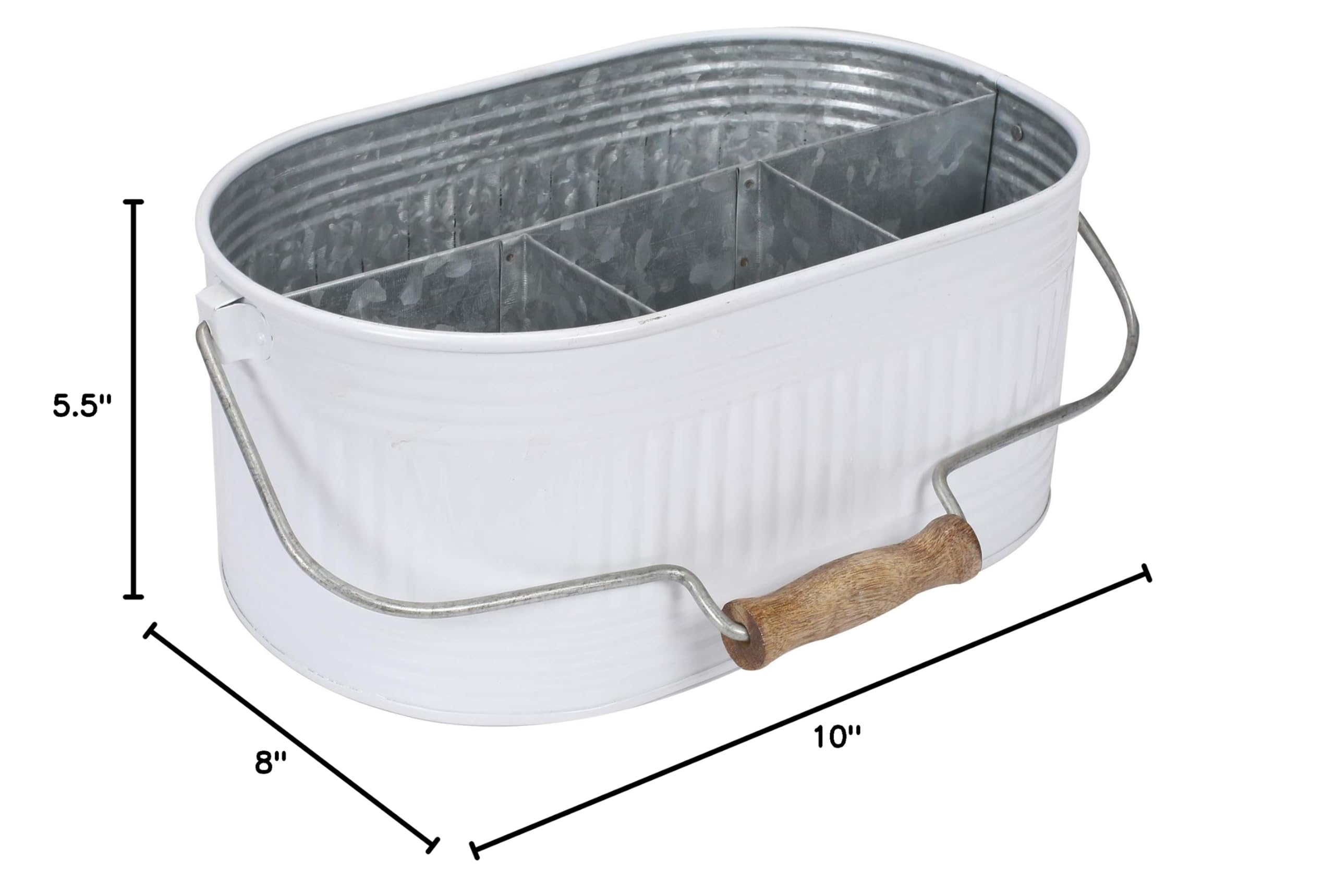 Rustic Iron Alloy Organizer Caddy - Kitchen, Bathroom & Office Storage