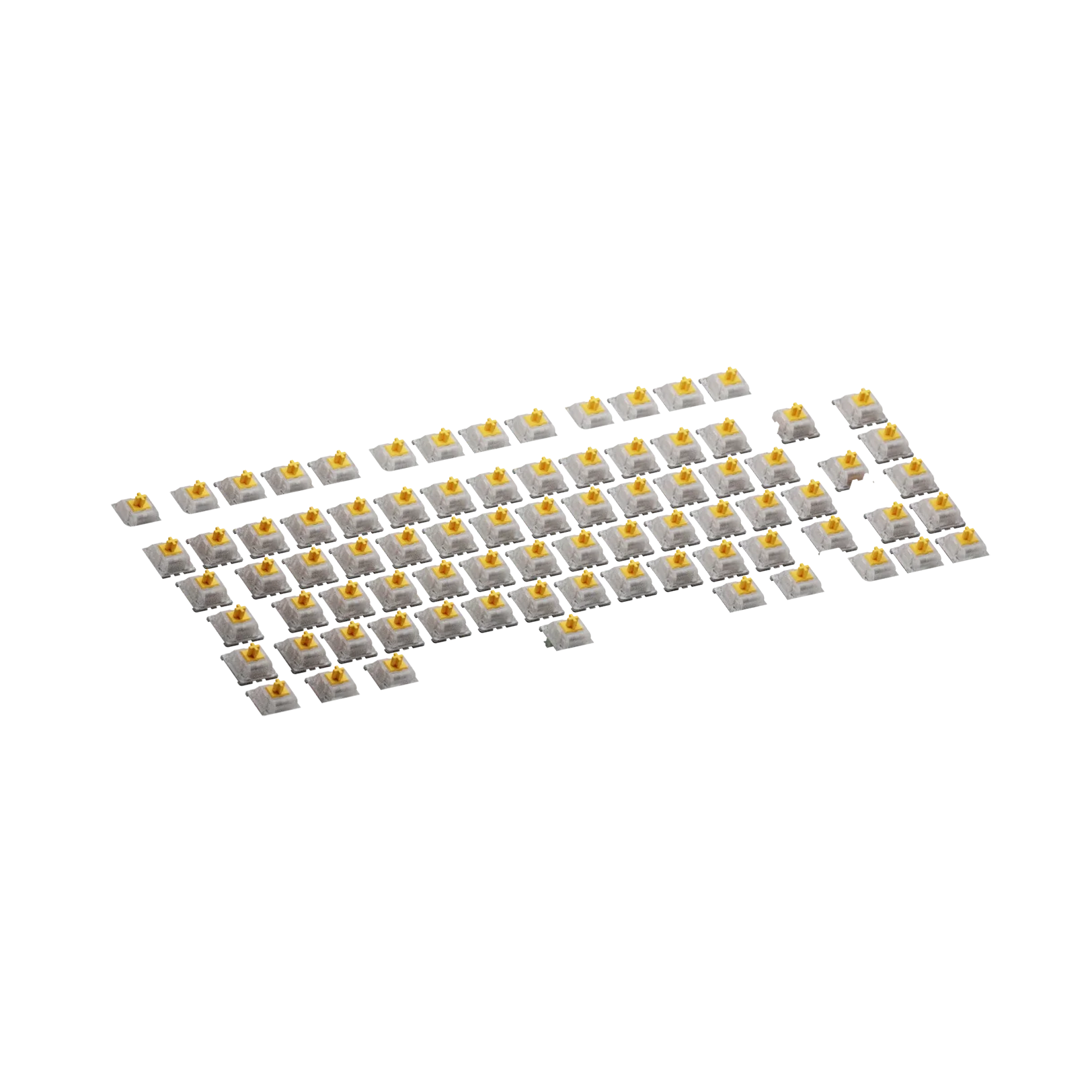 Glorious Panda Silent MX Switches - 75 Pack ISO Mechanical Keyboard Switches for Quiet Typing & Gaming