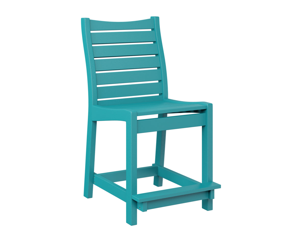 Berlin Gardens Bristol Counter Chair - Stylish Bar Stool for Kitchen Island, Breakfast Nook & Outdoor Dining - Adjustable Height & Comfortable Seating