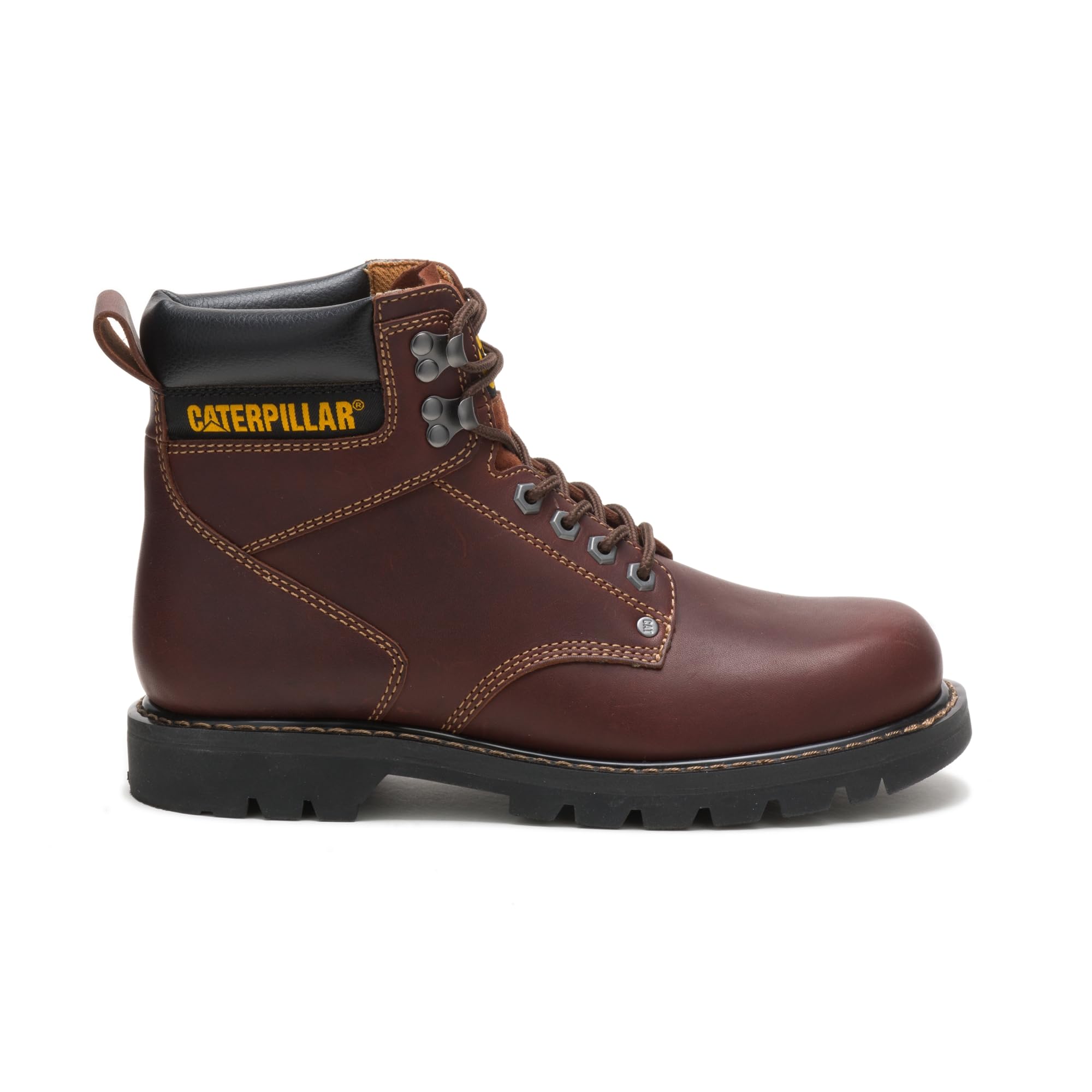 CAT Men's Second Shift Soft Toe Work Boots - Comfortable & Durable Steel Toe Shoes for Construction, Warehouse & Outdoor Work