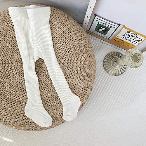 CECORC Baby Girls Cable Knit Leggings - Thick Cotton Tights for Toddlers 1-10T - Warm Winter Stockings for Infants - Perfect for Playtime, Daycare & Family Outings