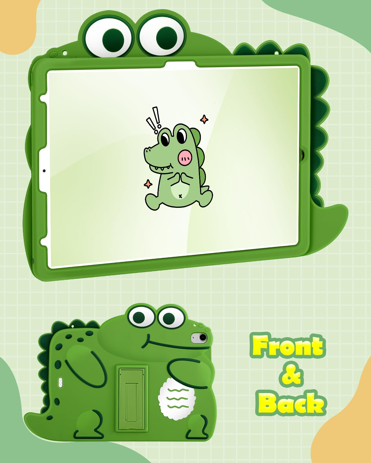 Cute Cartoon iPad Air 11 Case for M2 2024/M3 2025/5th/4th Gen 10.9