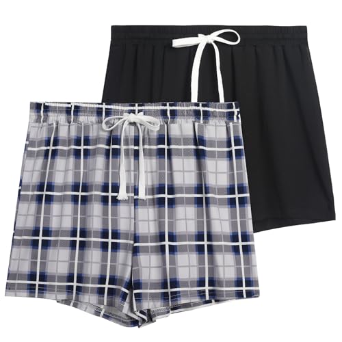 Blue Plaid & Black