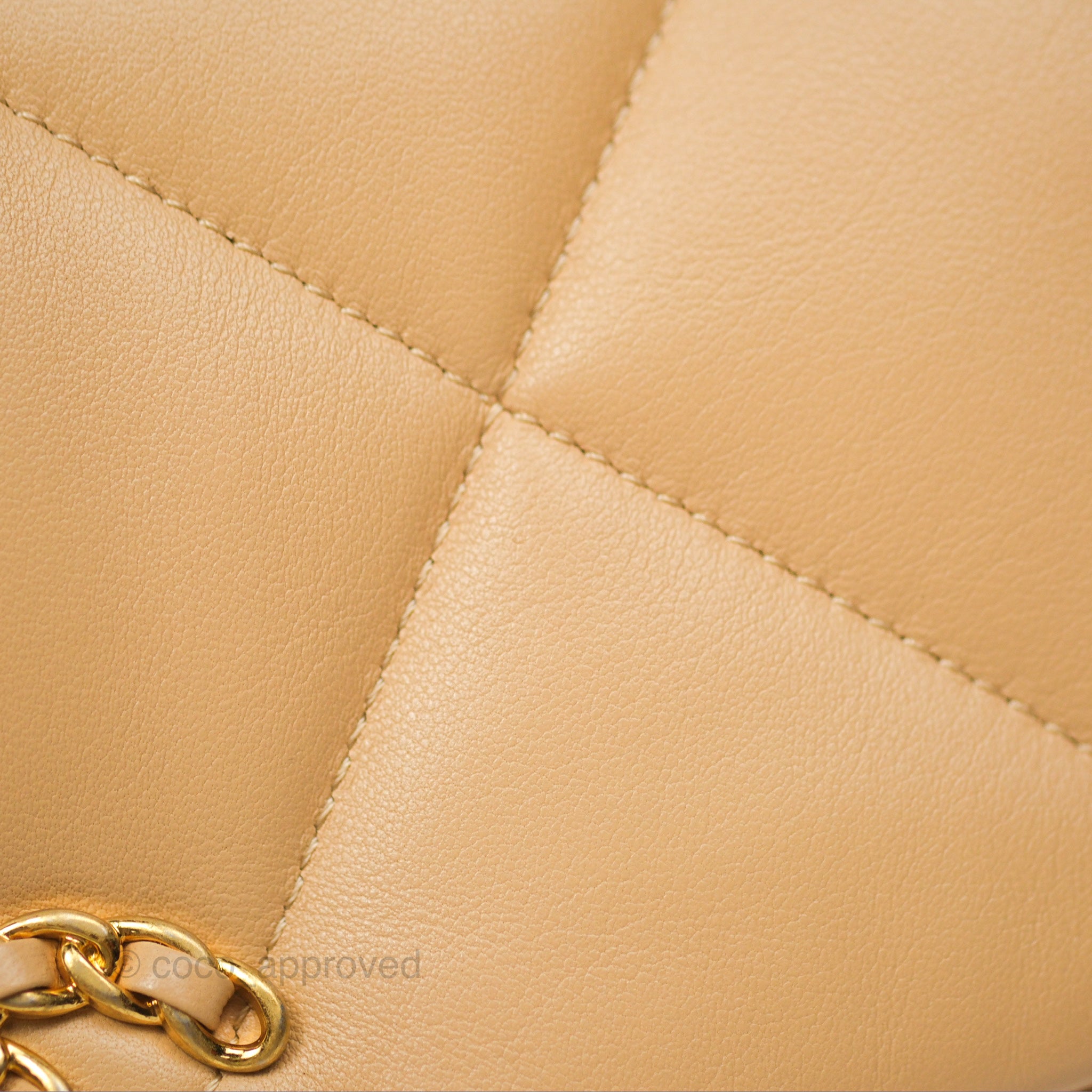 Chanel 19 Small Beige Handbag with Mixed Hardware - 22C Collection | Luxury Crossbody Bag for Women, Perfect for Date Night & Special Occasions