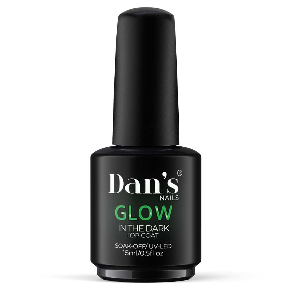Glow in the Dark Gel Nail Polish - UV/LED Soak Off Top Coat for Professional Manicures & DIY Nails | Neon Luminous Nail Seal (15ml/0.5oz) | Perfect for Nail Salons, Home Use & Nighttime Glow Effects