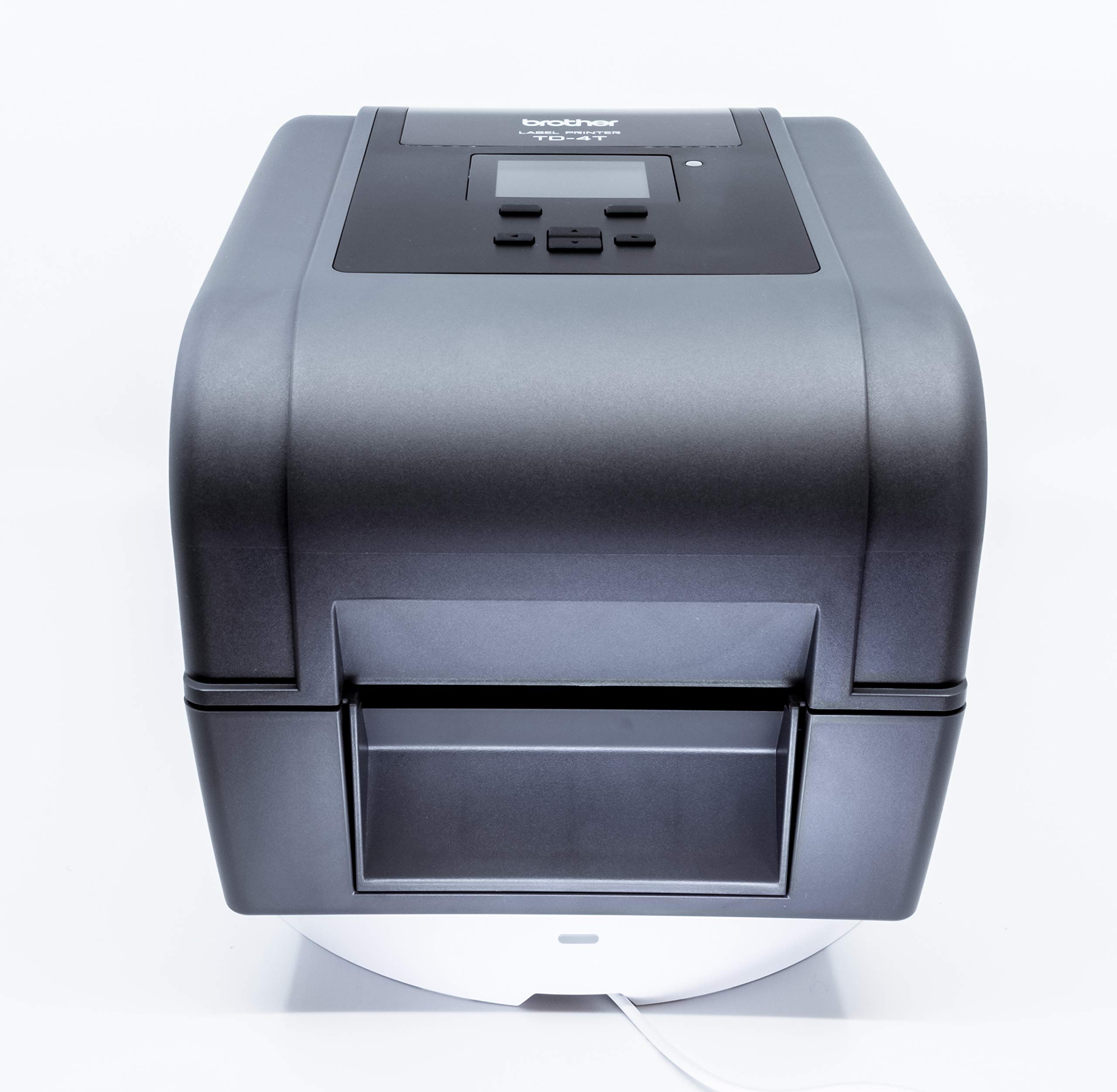 Brother TD-4750TNWB Desktop Label Printer - Direct Thermal & Thermal Transfer - Monochrome Printing - Ethernet/USB/Serial/Bluetooth Connectivity - Ideal for Shipping Labels, Barcode Tags & Retail Pricing