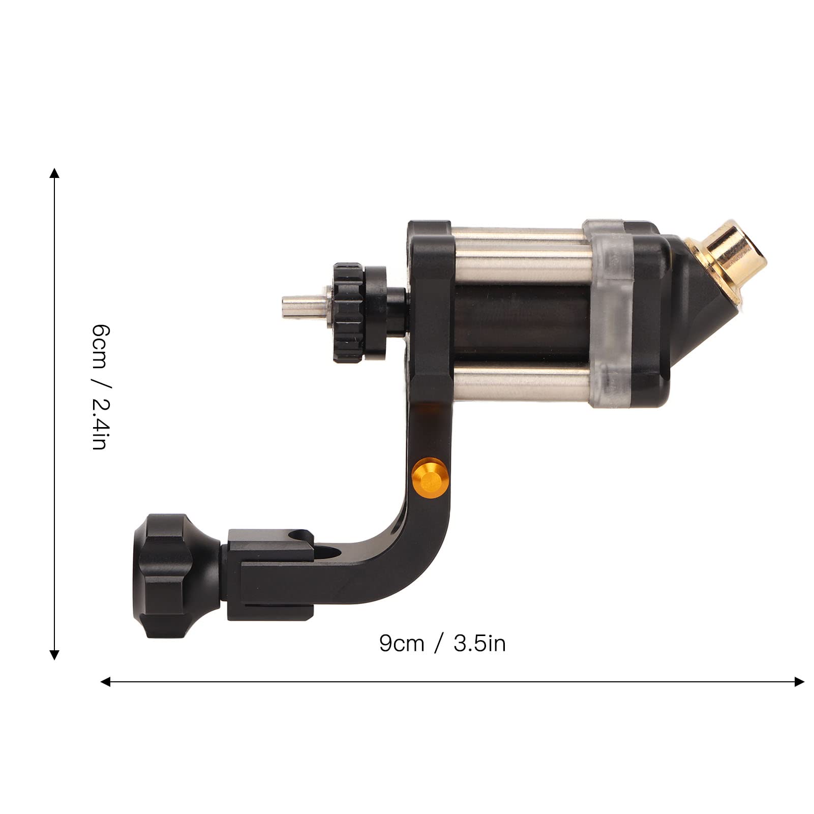 Professional Tattoo Machine - Portable Ergonomic Space Aluminum Tattoo Gun for Artists & Salon Use - Perfect for Tattooing, Permanent Makeup & Body Art (Black)