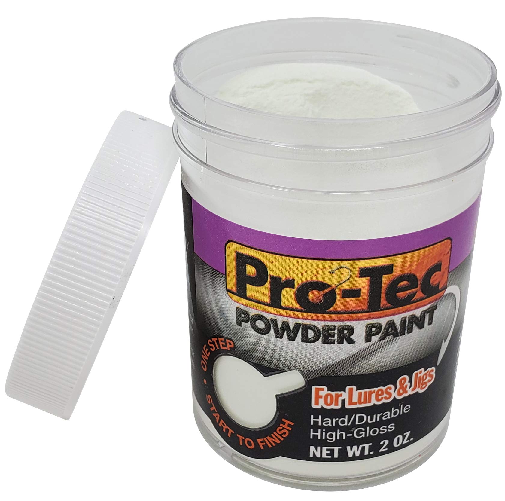 Pro Tec Powder Paint Bundle - Glow White (3-Pack, 2 Oz) | High-Quality Fishing Lure Paint for Jig Heads | Perfect for Night Fishing & DIY Lure Making