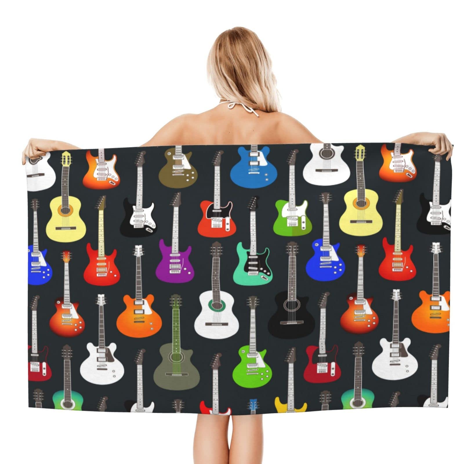 Premium Super Soft & Absorbent 32x52 Inch Beach Towel - Quick Dry, Sand Free, Lightweight for Travel, Camping, Pool & Swimming | Perfect for Beach, Yoga, Gym & Outdoor Activities | White, One Size