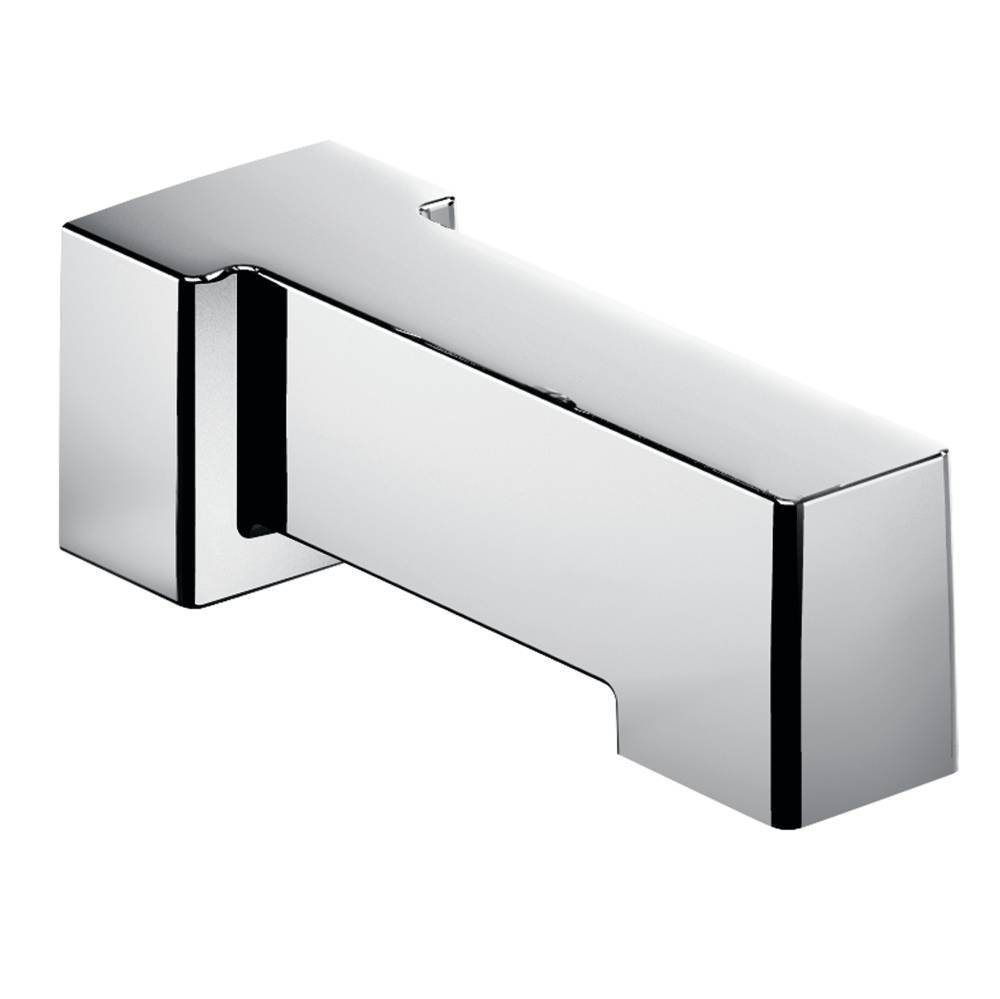 Moen S3898 90 Degree Tub Spout without Diverter in Chrome Finish - Perfect for Bathroom Faucet Replacement and Shower Installation