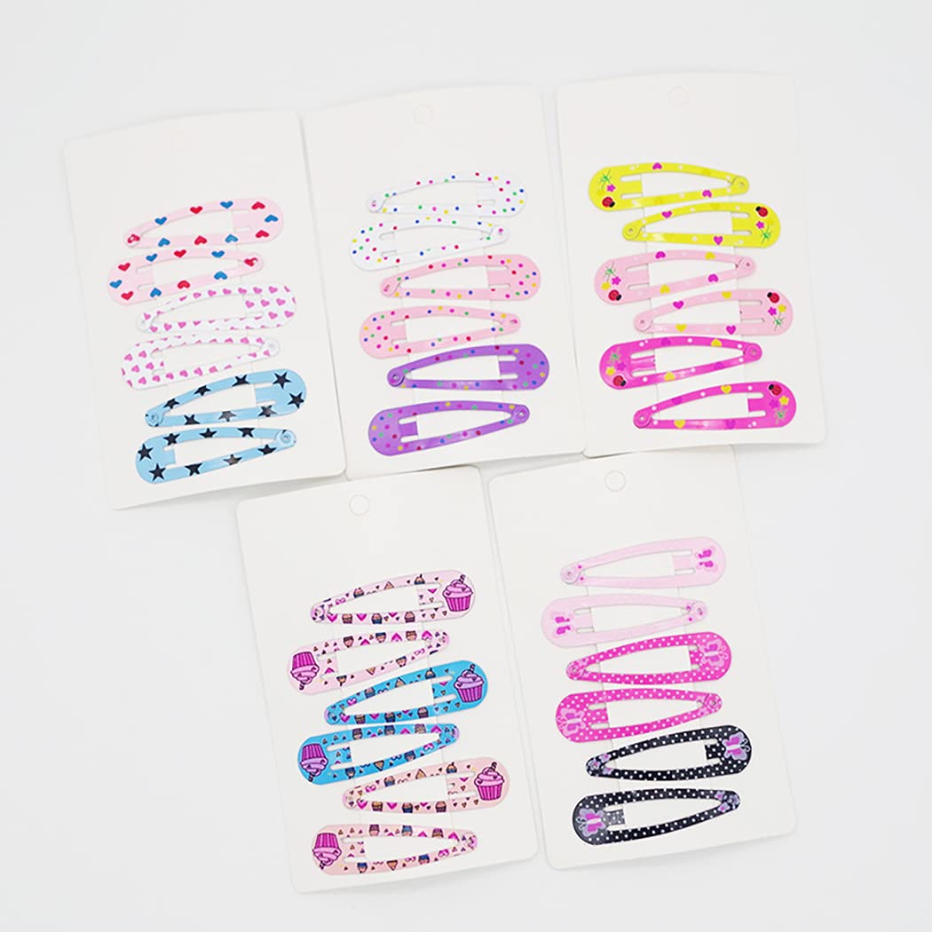 50PCS Cute Fruit Snap Hair Clips for Girls - Lightweight Fashion Hair Barrettes & Hairpins for Birthday, Holiday & Everyday Use - Lovely Hair Accessories for School, Party & Special Occasions