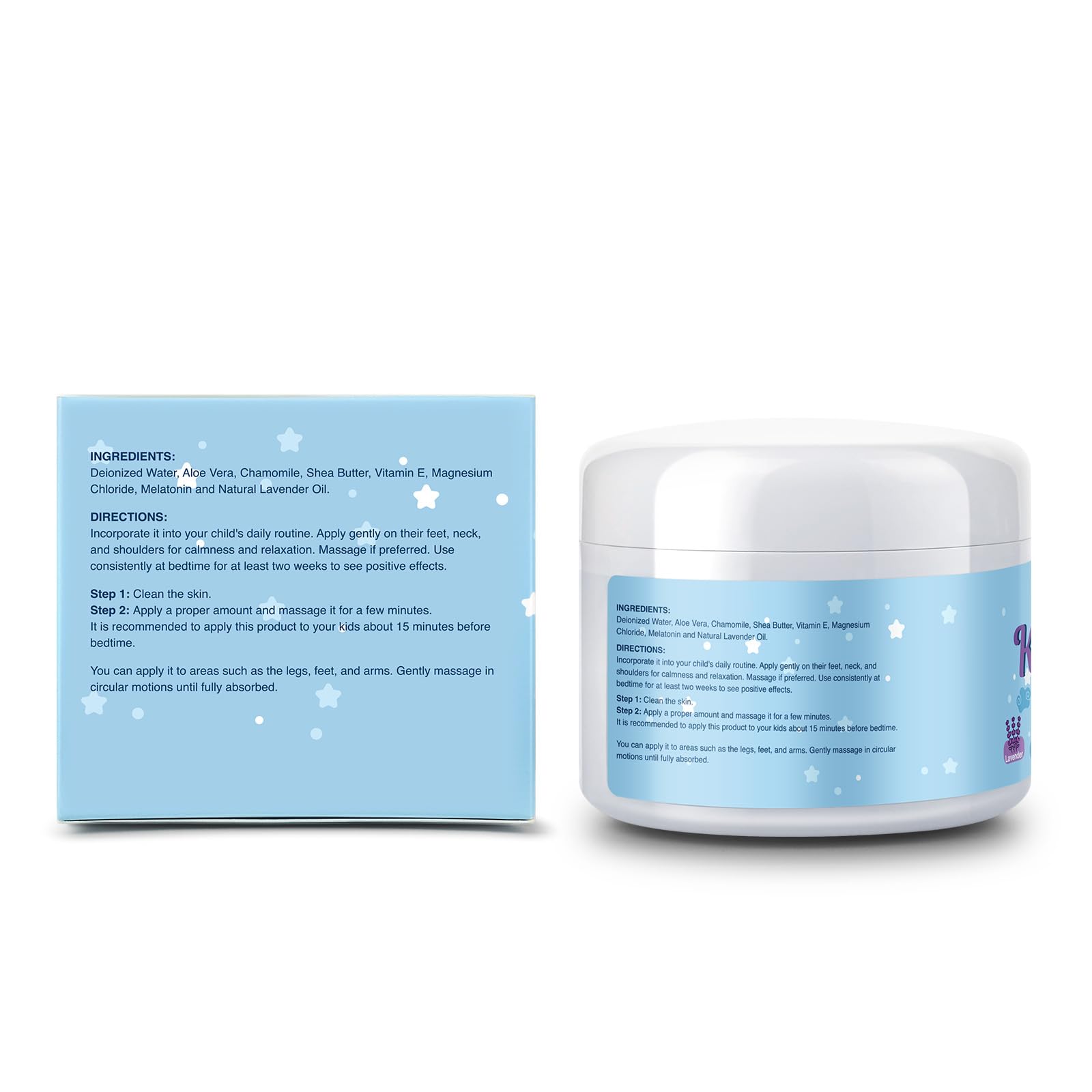 Best Magnesium Lotion for Kids & Babies - Calming Lavender Sleep Cream for Leg Cramps, Bone & Muscle Relaxation - Natural Bedtime Magnesium Oil Lotion (4oz) - Perfect for Nighttime Routine & Foot Massage