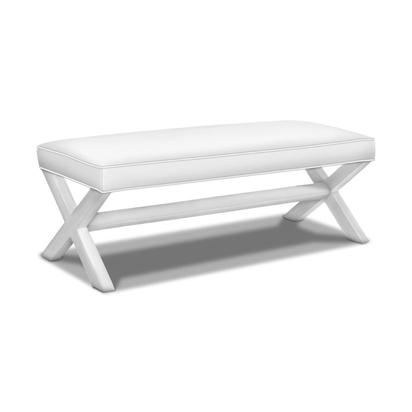Double X Bench - Sturdy and Stylish Outdoor/Indoor Wooden Bench for Patio, Garden, or Living Room - Perfect for Relaxing, Lounging, and Decorating Your Space
