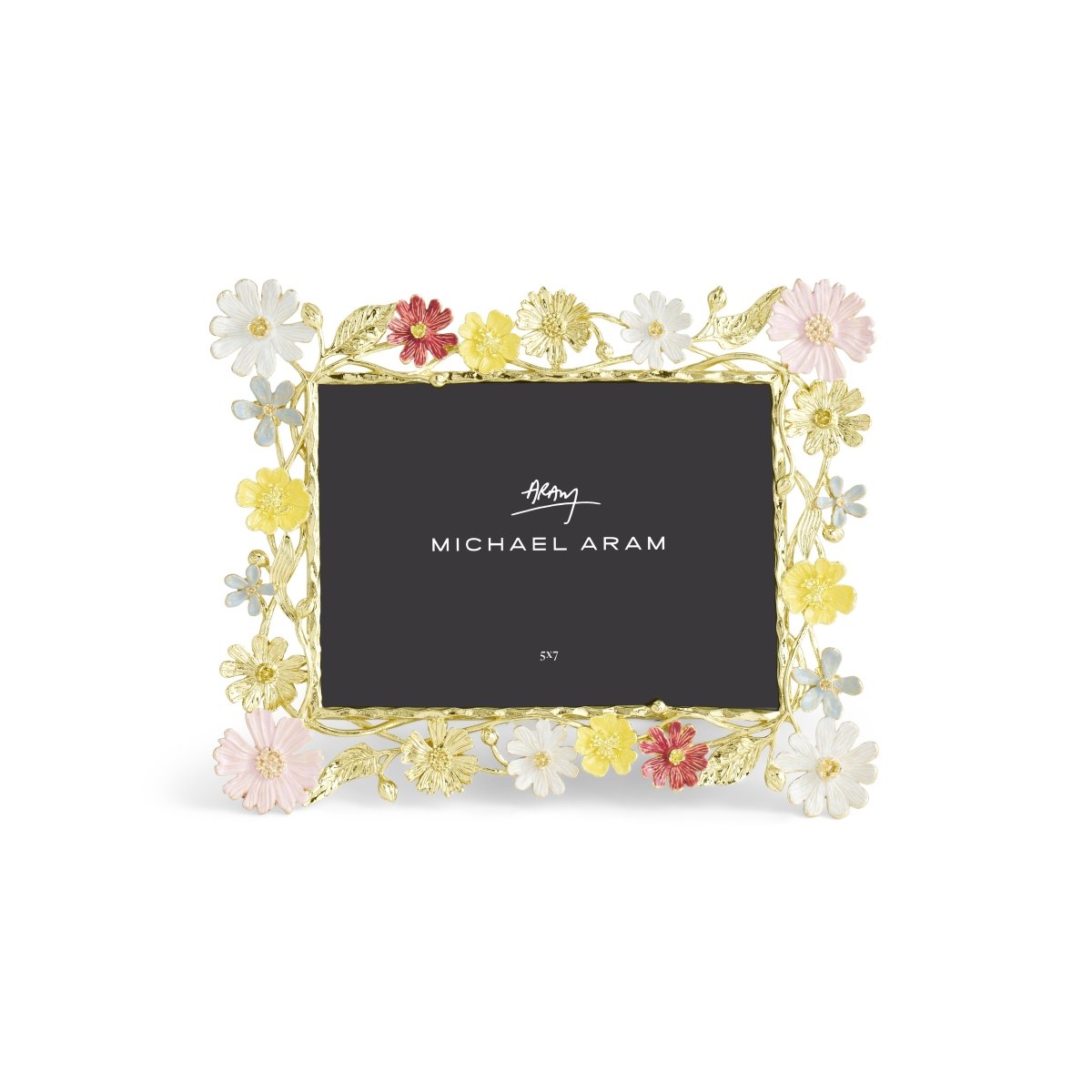 Wildflowers 5x7 Picture Frame - Elegant Floral Photo Display for Home Decor, Office, or Gift Giving