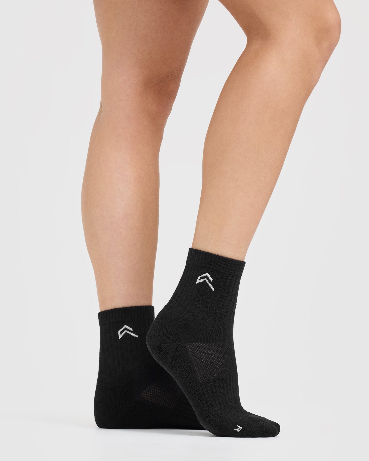 Premium 3-Pack Black Mid Crew Socks for Men & Women - Comfortable Everyday Casual & Athletic Wear - Perfect for Running, Gym, Work & Daily Use
