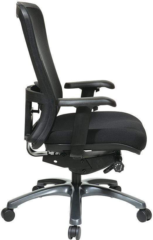 Pro Line II ProGrid High Back Mesh Office Chair with Lumbar Support - Ergonomic Adjustable Swivel Task Chair for Home & Office Workspace [Model 97720 30] - Perfect for Long Hours Sitting, Computer Work & Gaming Setup