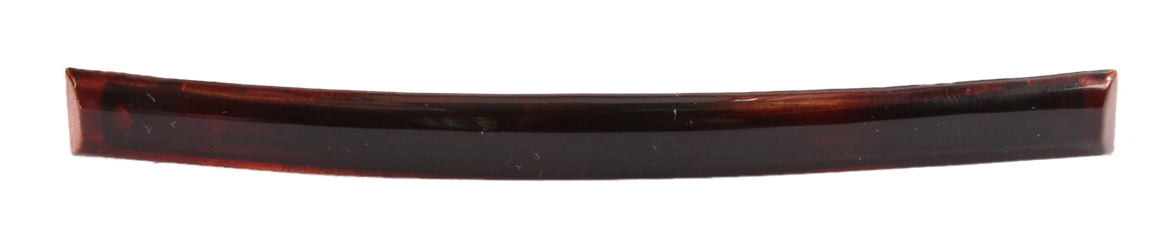 Large Tight Beveled Tortoise Shell Pencil Barrette Hair Clip - 0.5 Ounce Lightweight Hair Accessory for Women & Girls - Perfect for School, Work, Parties & Everyday Hairstyles