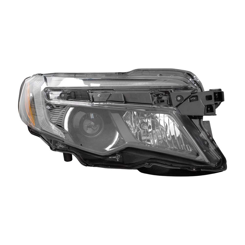 Brock Replacement Passenger Side Halogen Headlight Assembly with LED DRL for 2016-2020 Honda Pilot | Perfect for Night Driving & Enhanced Visibility