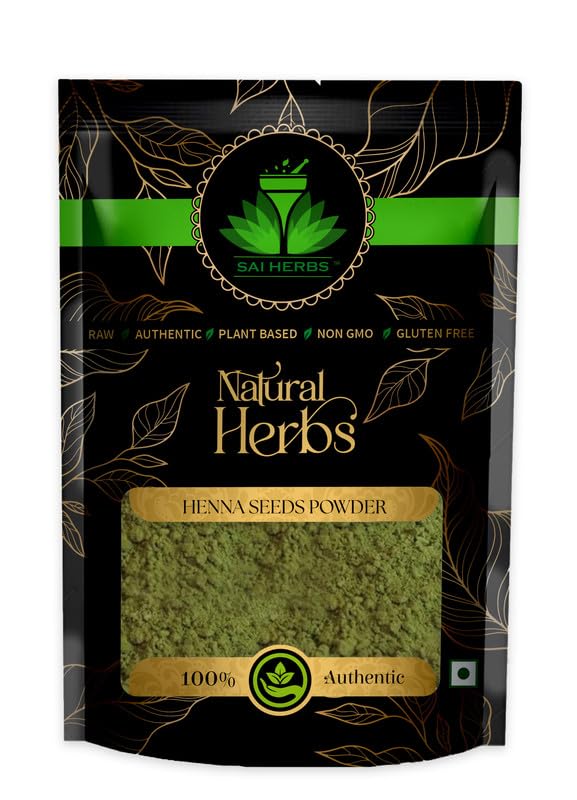 SAI HERBS Pure & Natural Henna Seeds Powder (Tukhm-e-Hina) - 250g | Organic Hair & Skin Care for DIY Beauty Treatments, Mehndi, and Natural Dyeing