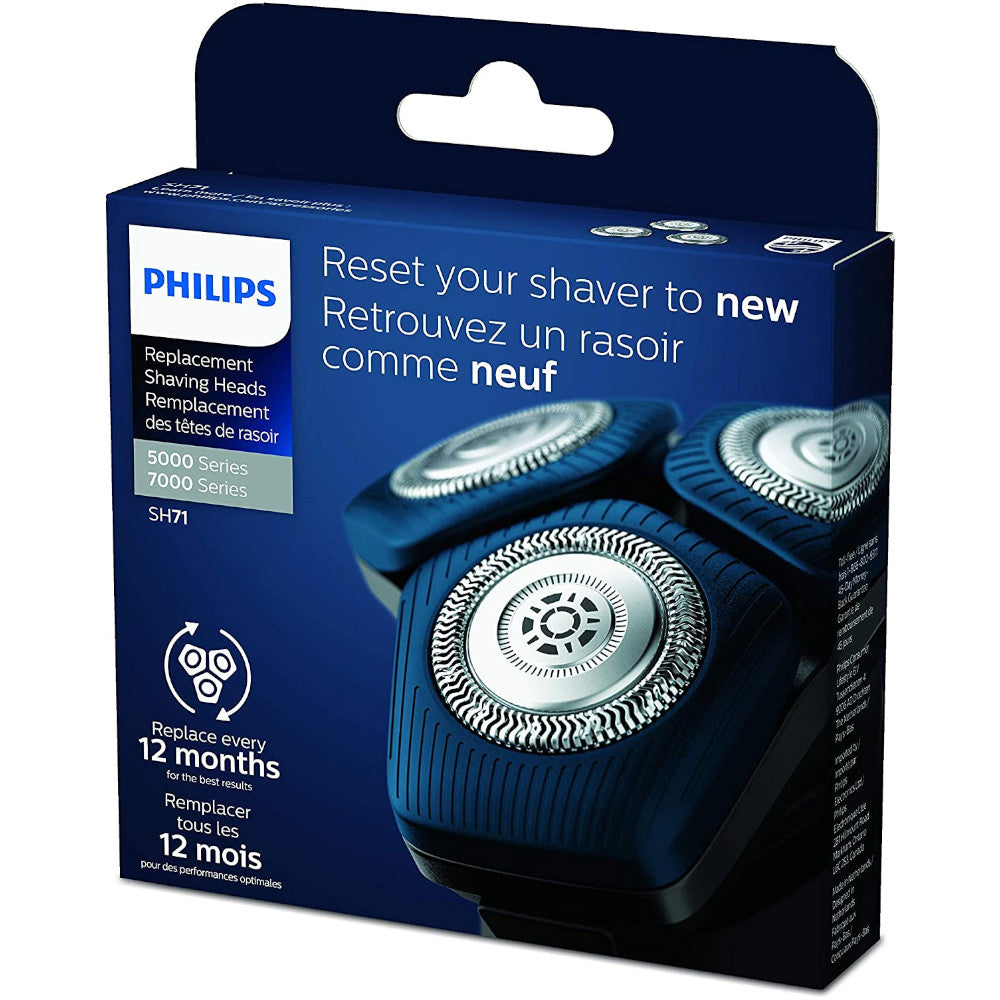 PHILIPS SH71 Replacement Blades for 7000 Series Shaver - Compatible with Philips Norelco Electric Razors - Perfect for Men's Grooming & Travel Shaving Kits